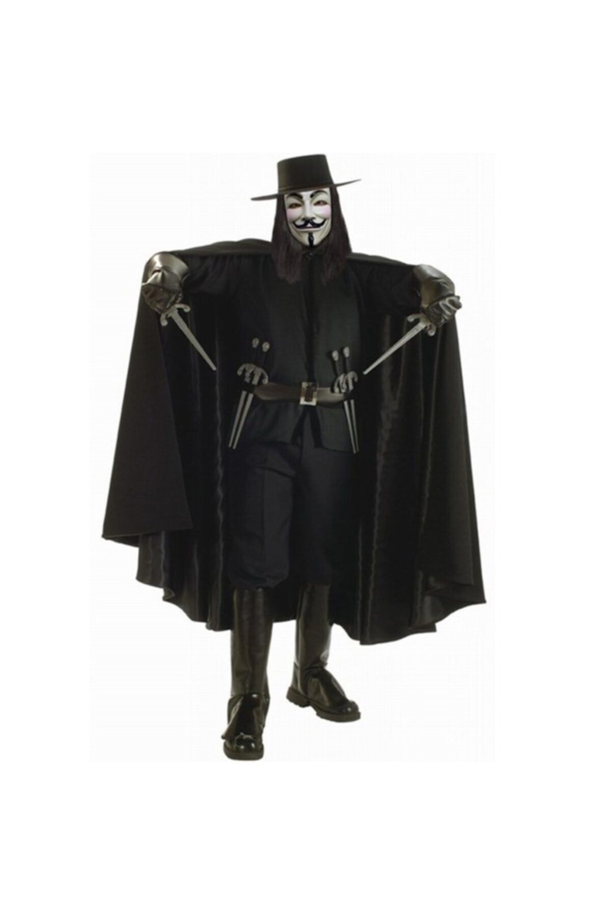 Kostüm Sarayı V For Vendetta Kostümü Yetişkin
