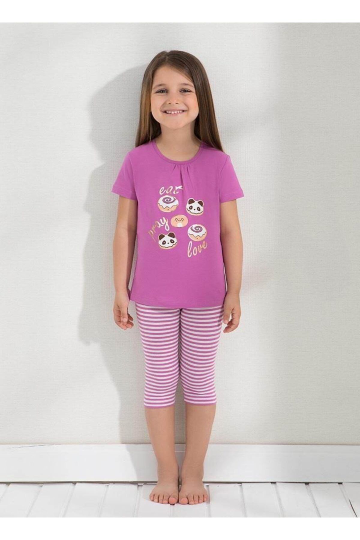 Blackspade Kız Çocuk Fuşya Pijama Takımı