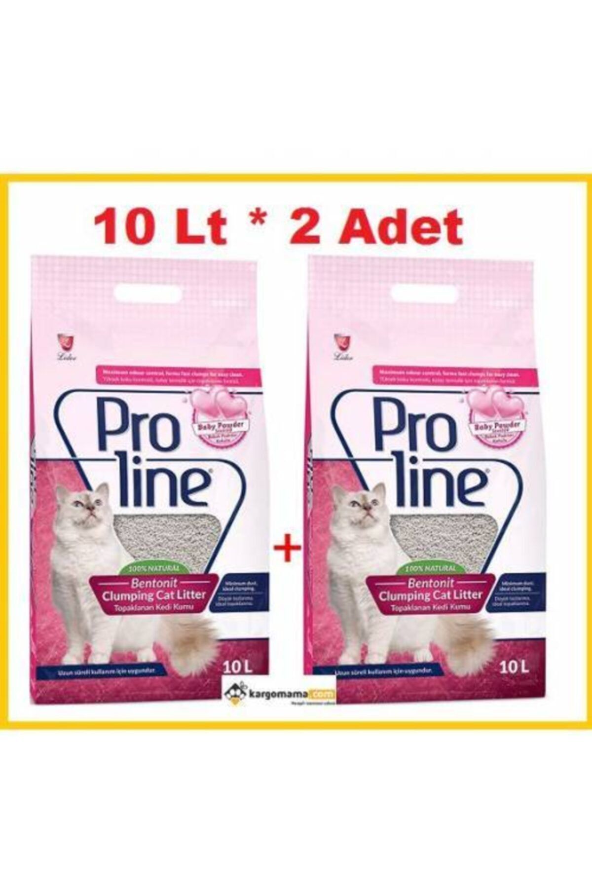 Pro Line Proline Baby Powder Kokulu Ince Tane Topaklanan Kedi Kumu 20