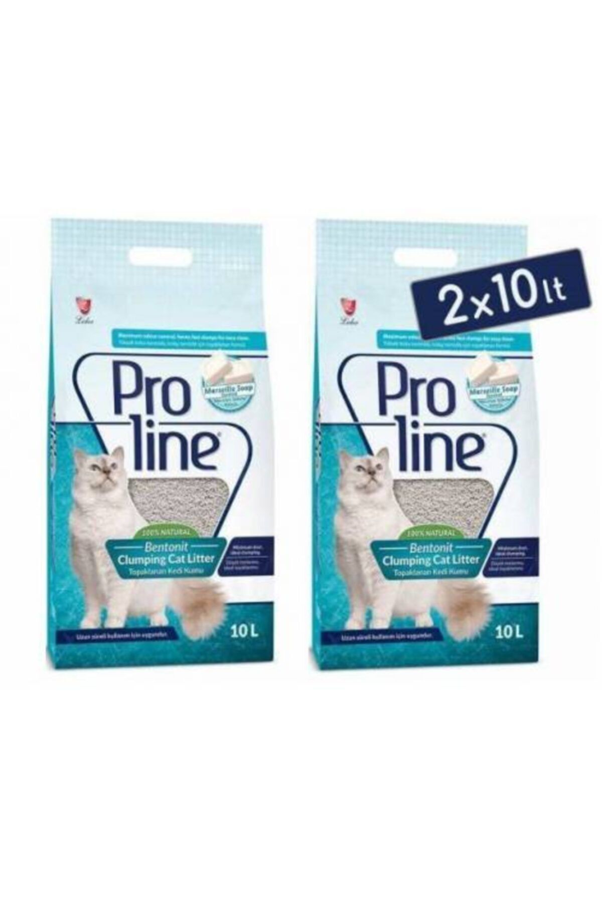 Pro Line Proline Sabun Koku Bentonit Topaklanan Kedi Kumu 10 Lt X 2 Adet