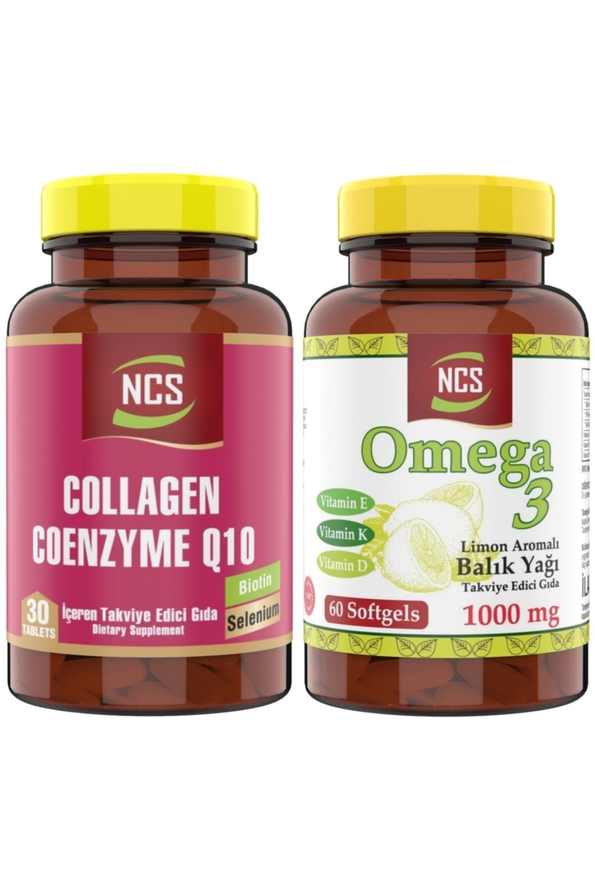 Ncs Collagen Coenzyme Biotin Çinko Selenium 30 Tablet Omega 3 Balık Yağı 60 Yumuşak Kapsül