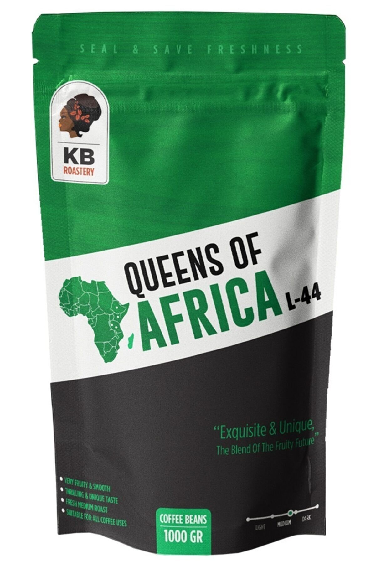 KOFFIEBOON Queens Of Africa - 1 Kg - Çekirdek Kahve -