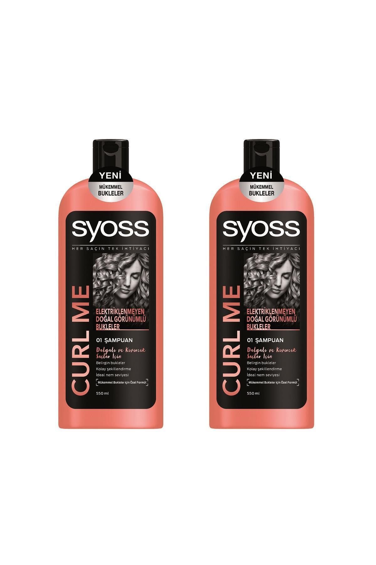 Syoss Curl Me Şampuan 550 ml X 2 Adet
