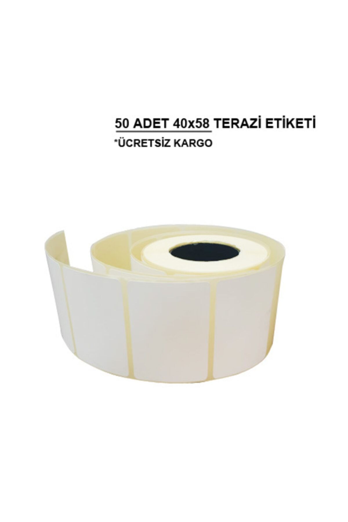 Kargo Ambalaj Terazi Etiketi 40x58 / 500 Sarım 50 Rulo