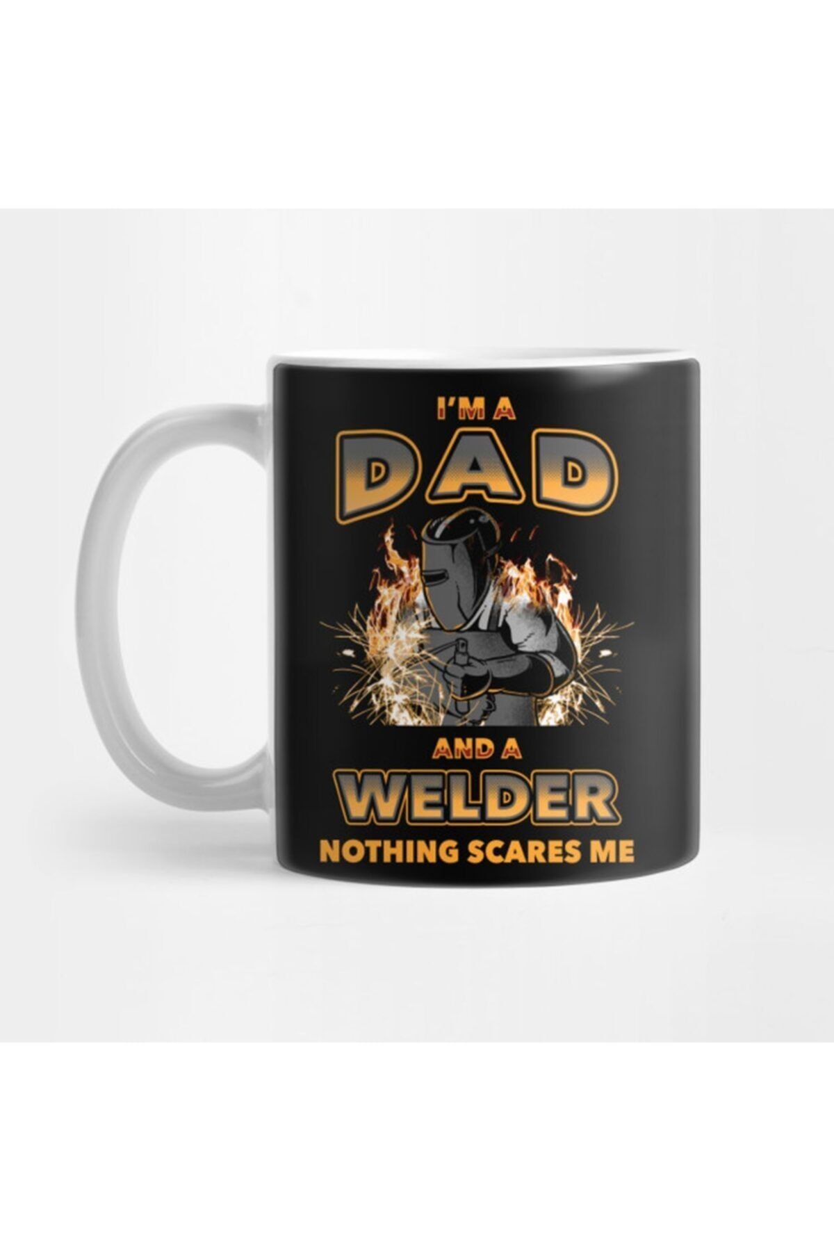 TatFast Dad And Welder Nothing Scares Me Welding Gift Father Kupa