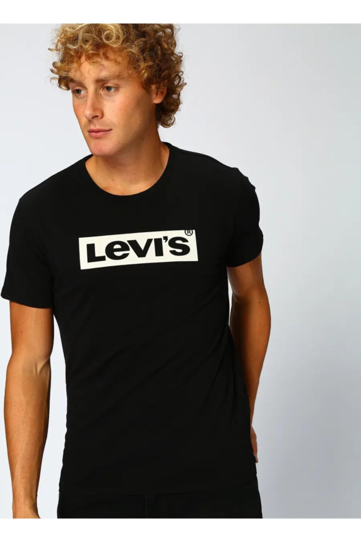 Levi's Erkek Siyah Levis Baskılı T-shirt 22491-0427