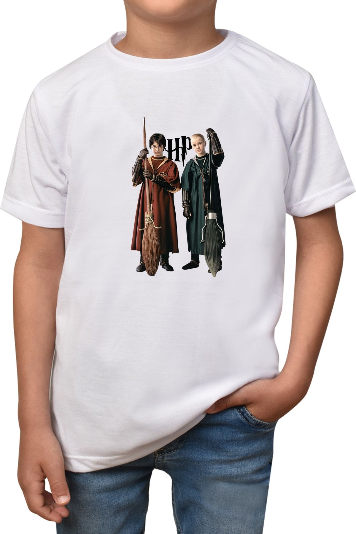 Phi Ajans Unisex Çocuk Harry Potter Baskılı T-Shirt