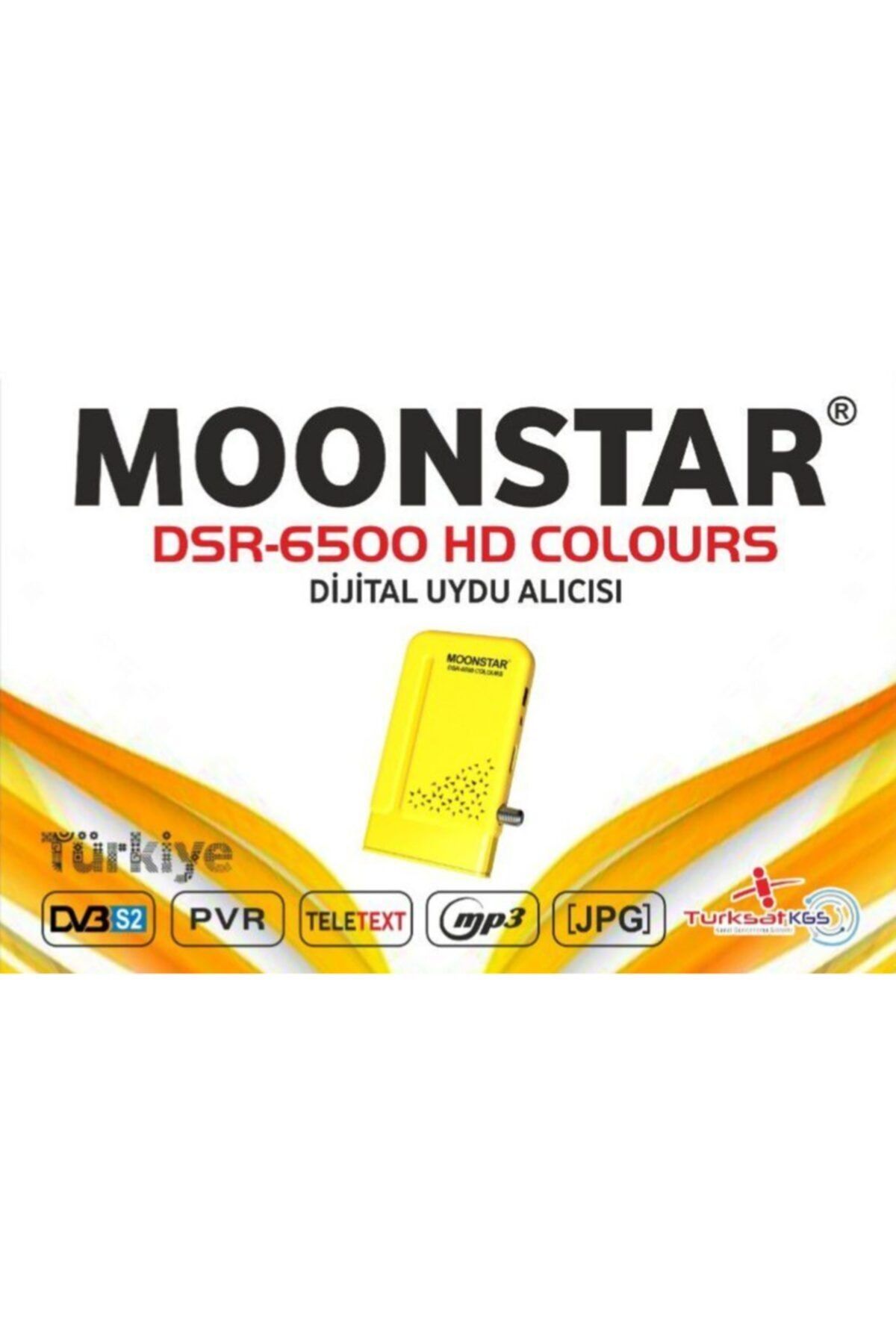 Moonstar Dsr-6500 Hd Colours Sarı Uydu Alıcısı
