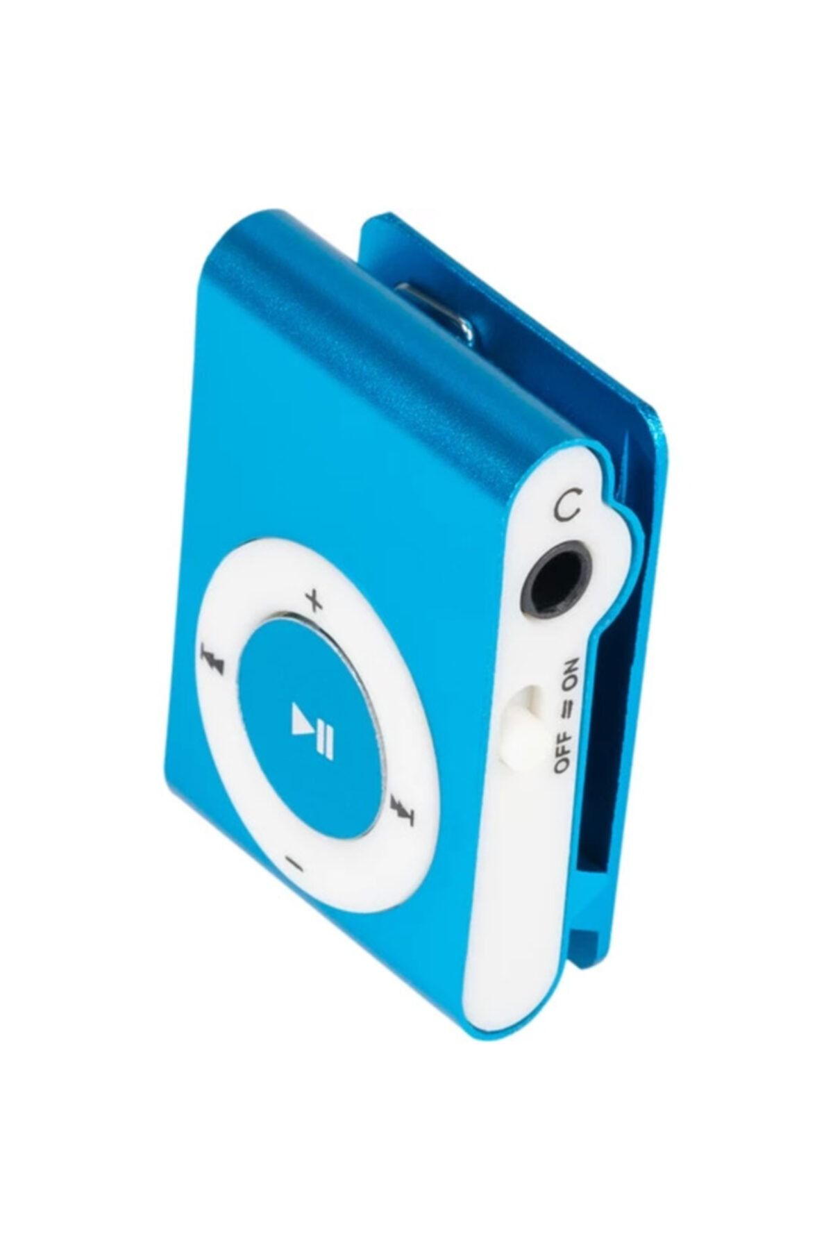 Powerway Mini Mp3 Çalar Micro Sd Kart Girişli Müzik Çalar + Kulaklık Mp3 Mavi