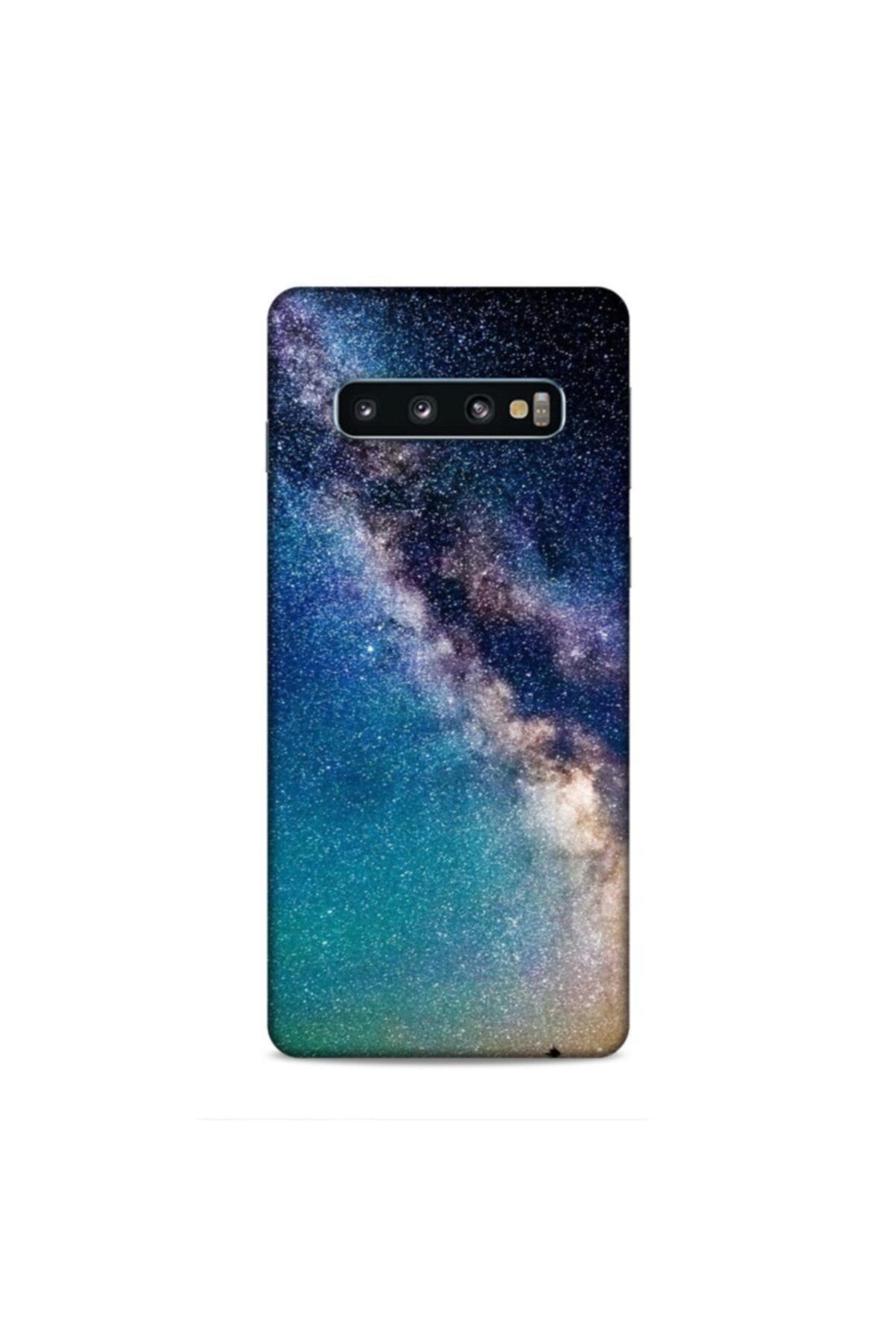 Pickcase Samsung Galaxy S10 Kılıf Desenli Arka Kapak Geceye Bakış