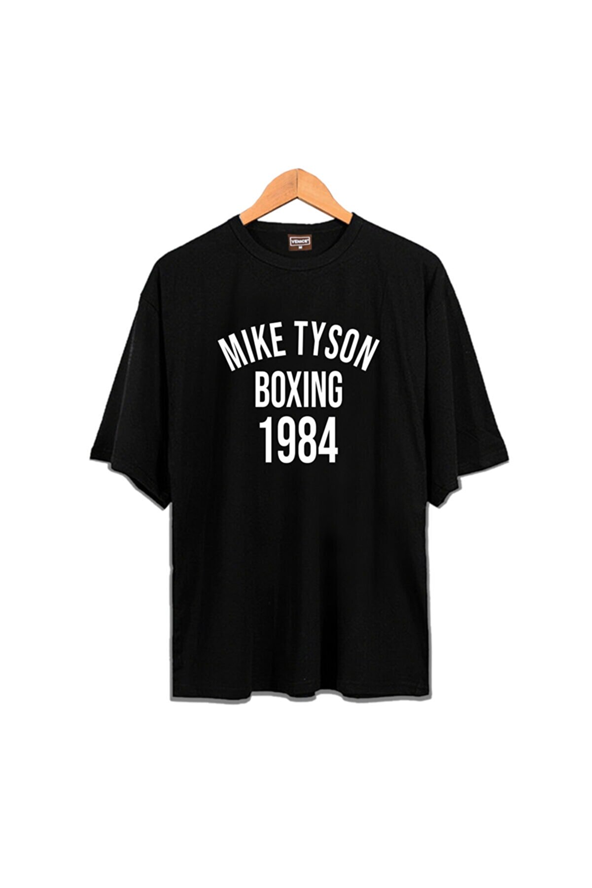 Genel Markalar Unisex Zokawear Siyah Mike Tyson Boxing 1984 T-shirt