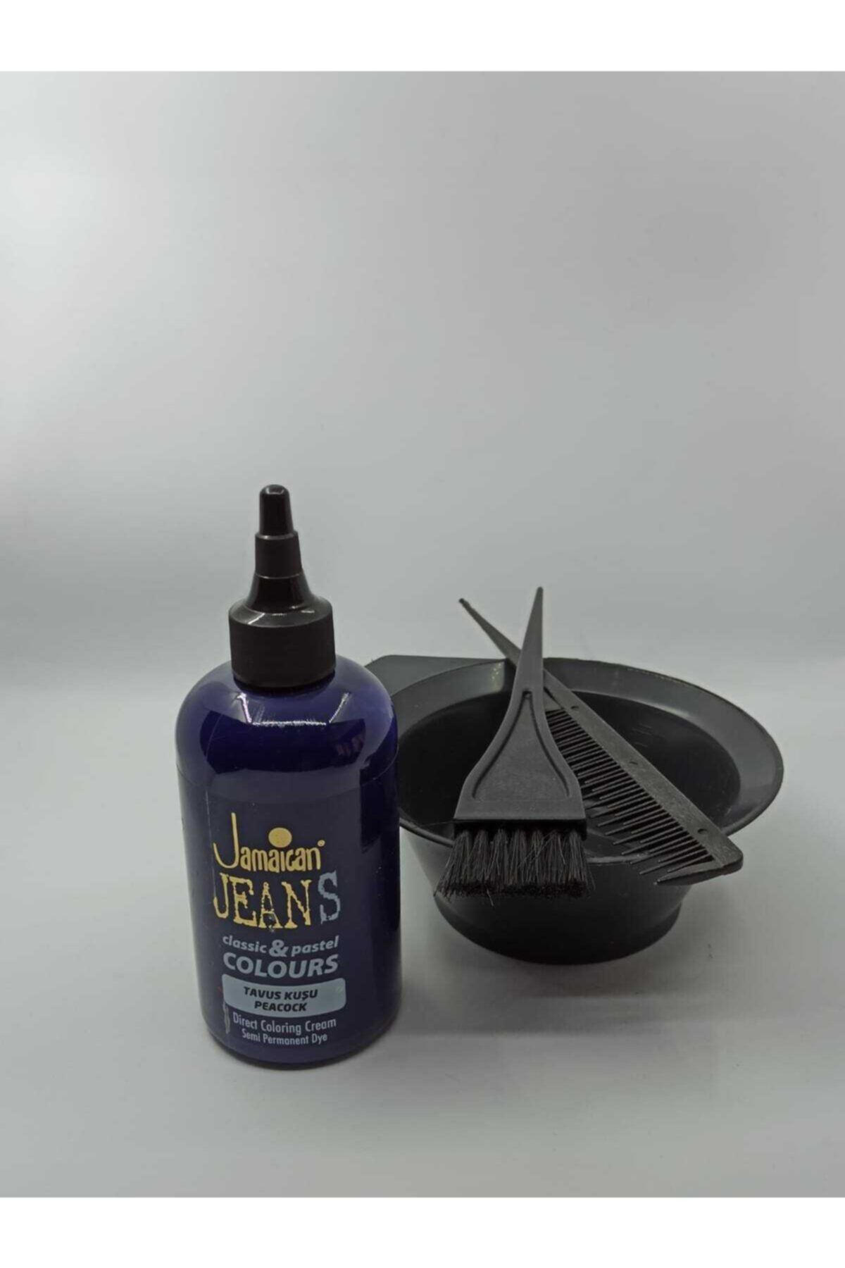 Jamaican Jean's Su Bazlı Saç Boyası Tavus Kuşu 250 ml + Boya Kabı Seti