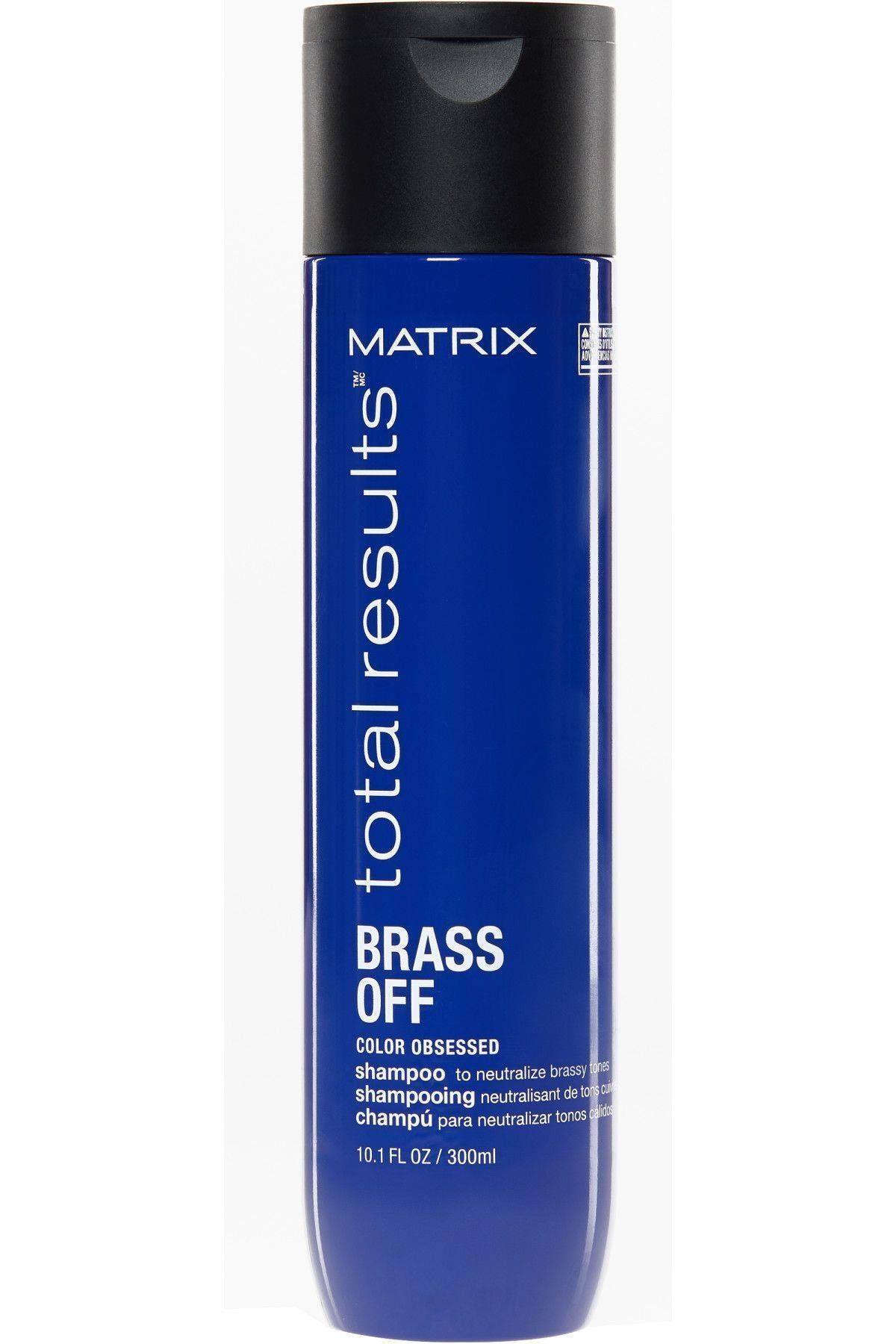 Matrix Total Results Brass Off Kumral Saçlar için Renk Koruyucu Mavi Şampuan 300ml