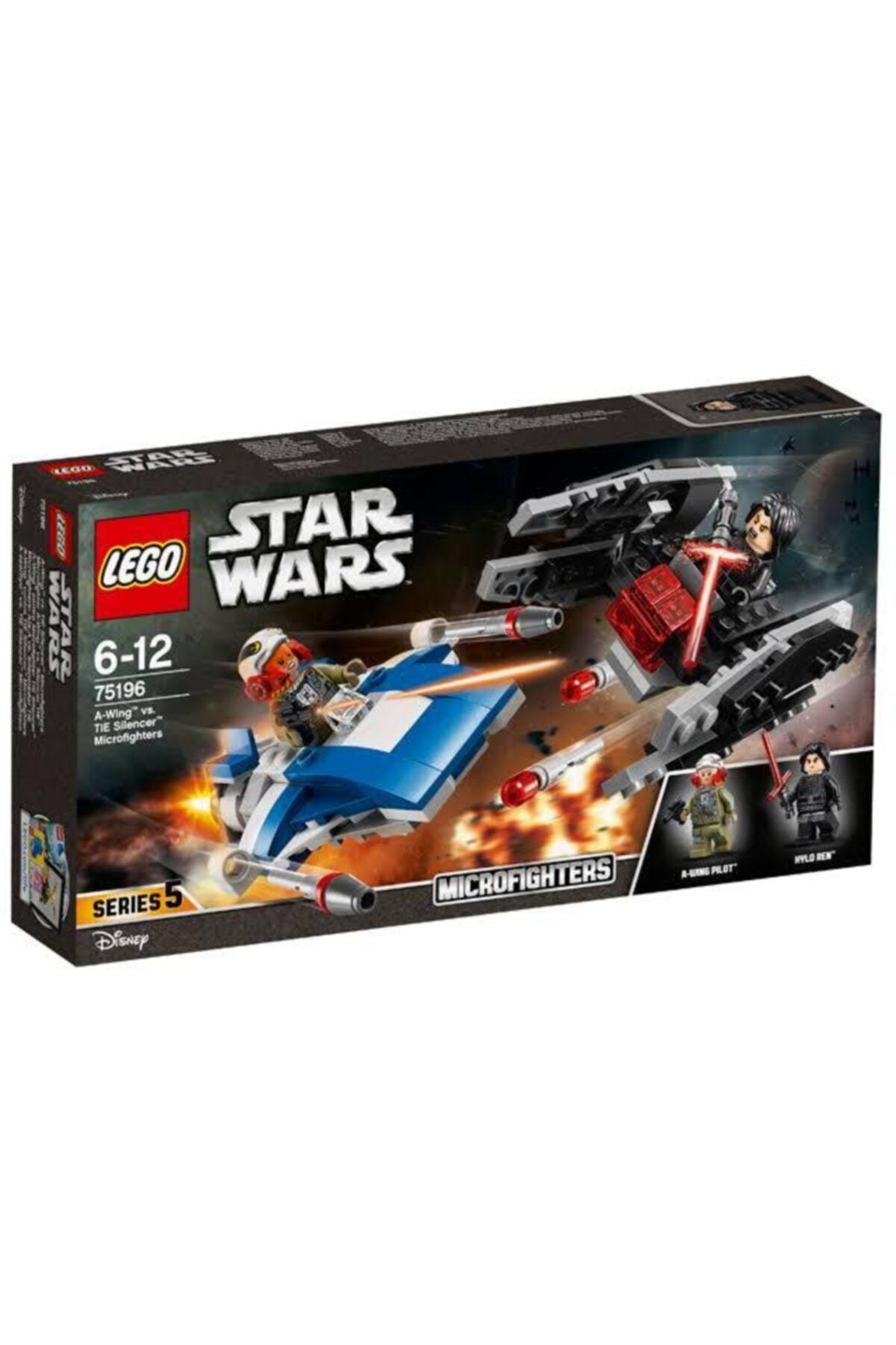 LEGO Star Wars A-Wing'e Karşı TIE Silencer Mikro Savaşçılar 75196