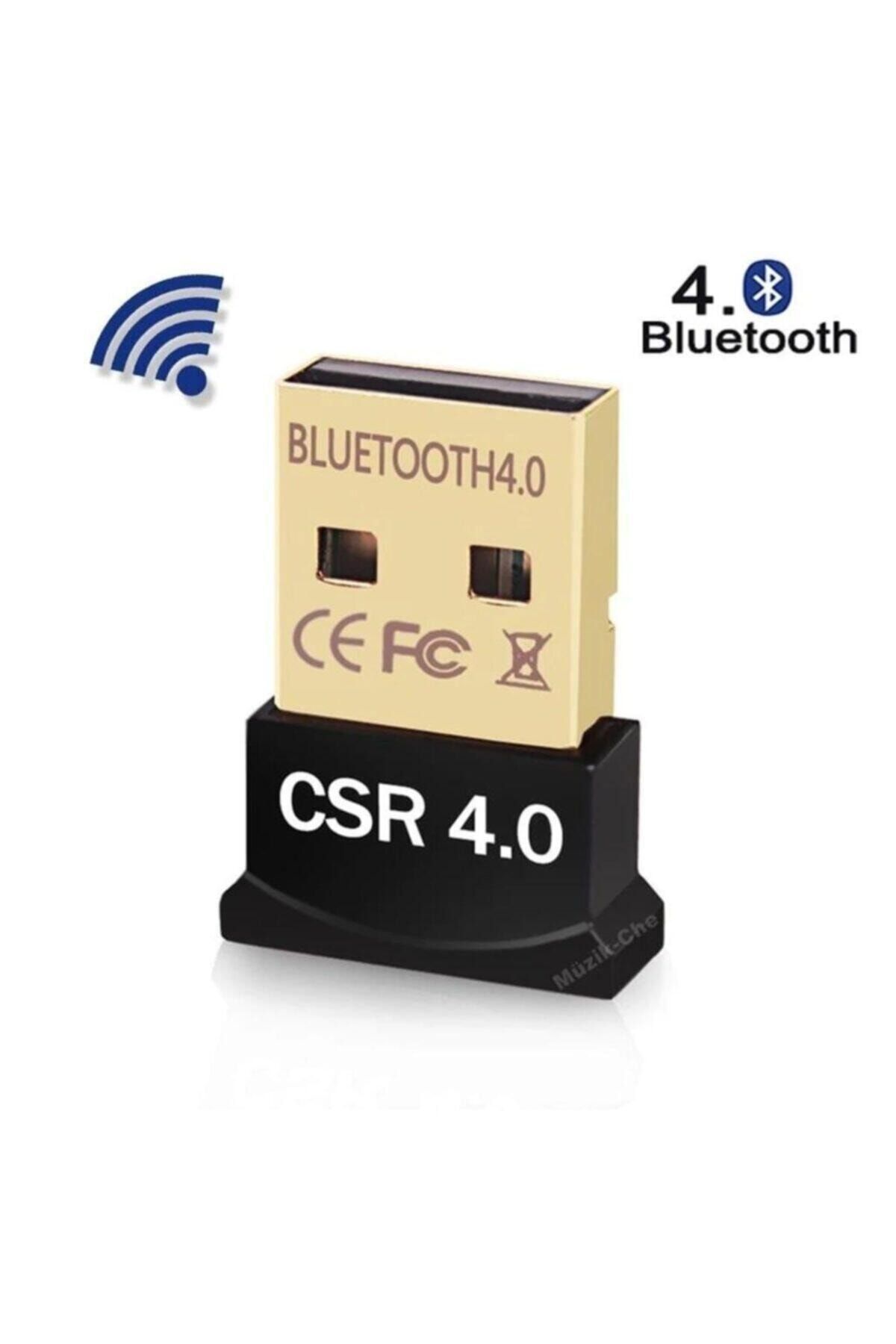 Mimozaavm Bluetooth V4.0 Usb Dongle Adaptör 20m Mesafeli Csr 4.0 Tak Çalış