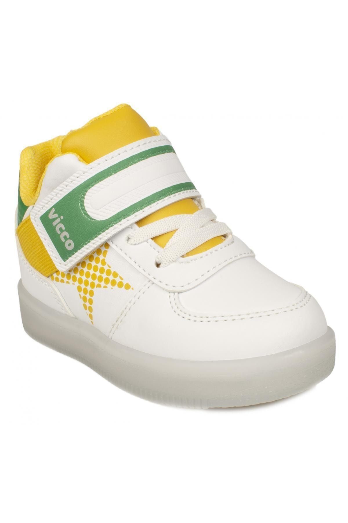 Vicco Unisex Çocuk Beyaz 220.b20k.106 Bebe Işıklı  Spor Sneaker
