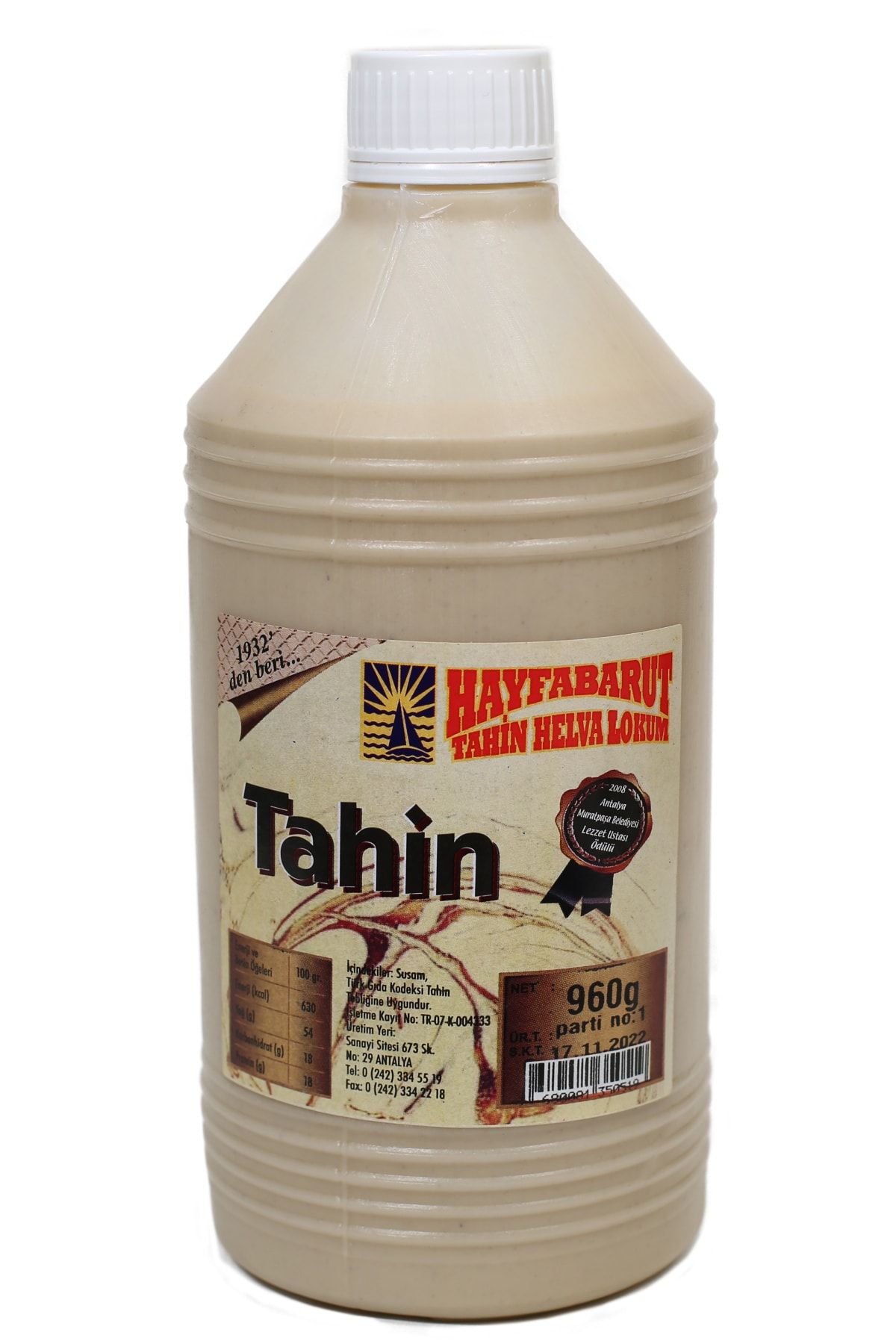 Hayfabarut Taş Değirmen Tahin 960gr