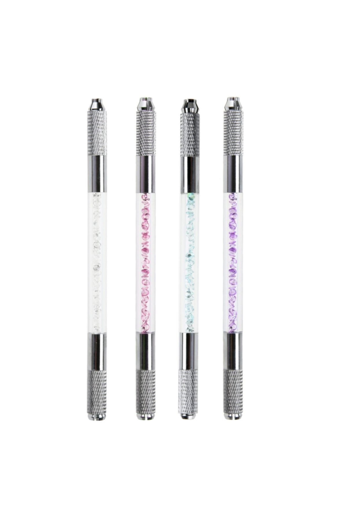 Bmx Profesyonel Saydam Microblading Kalıcı Makyaj Çift Uçlu Beyaz Renk Pen&Kalem