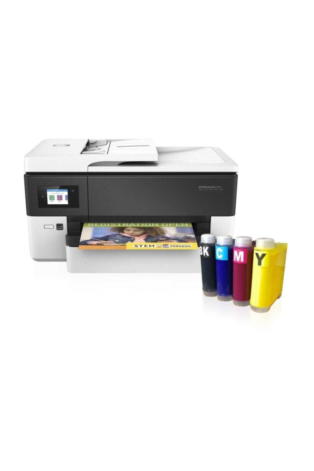HP Officejet Pro 7720 Fotokopi+faks+tarayıcı+wi-fi+airprint+a3 Yazıcı Ve Kartuş Sistemi