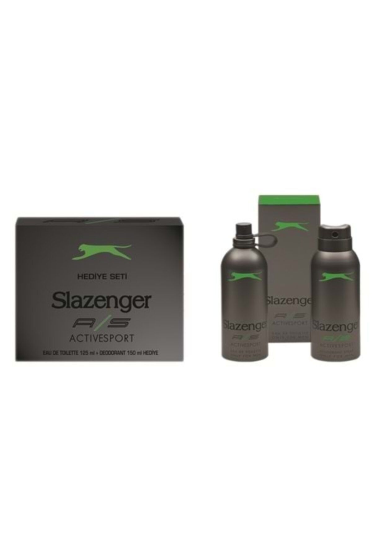 Slazenger Active Sport Yeşil Edt 125 ml Erkek Parfüm + Yeşil Deodorant 150 ml Set KZMPRTACTİVESET4