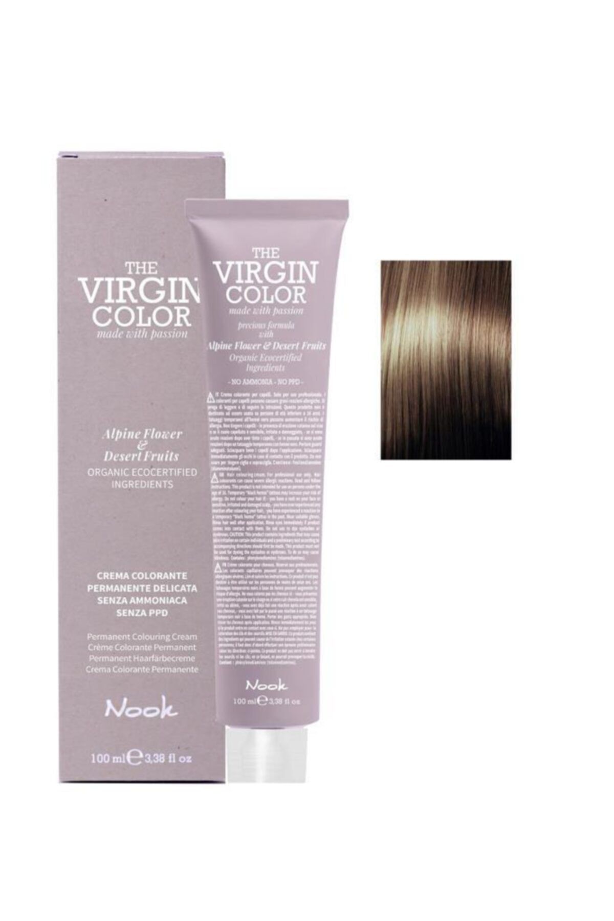 Nook The Virgin Color Amonyaksız Saç Boyası 6.3 Koyu Kumral Dore 100 ml