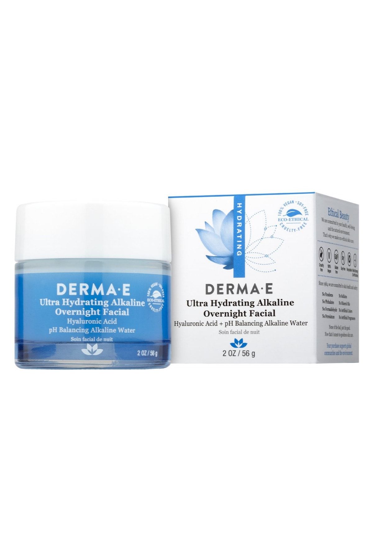 DERMA E Nemlendirici Gece Yüz Maskesi 56gr