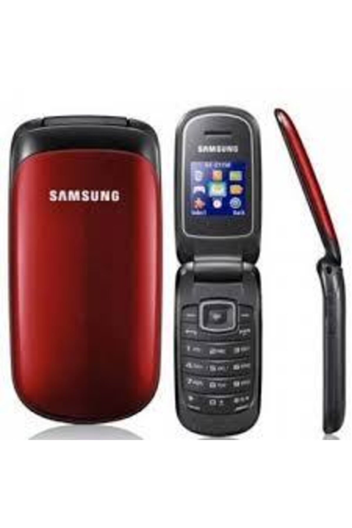 Samsung Kapaklı Kırmızı Tuşlu Cep Telefonu