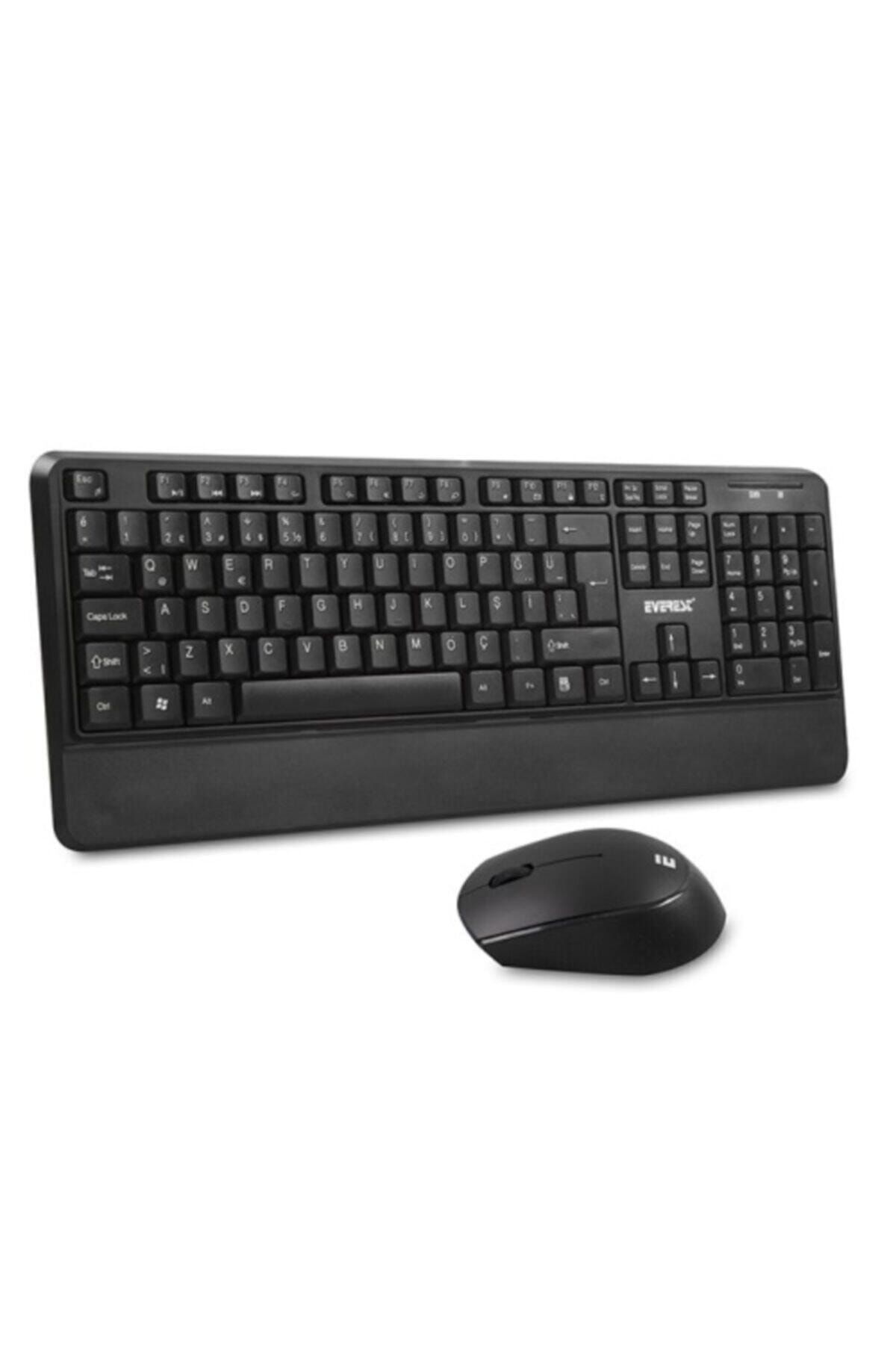 Everest Km-6176 Q Türkçe Kablosuz Multimedya Siyah Combo Klavye+ Mouse