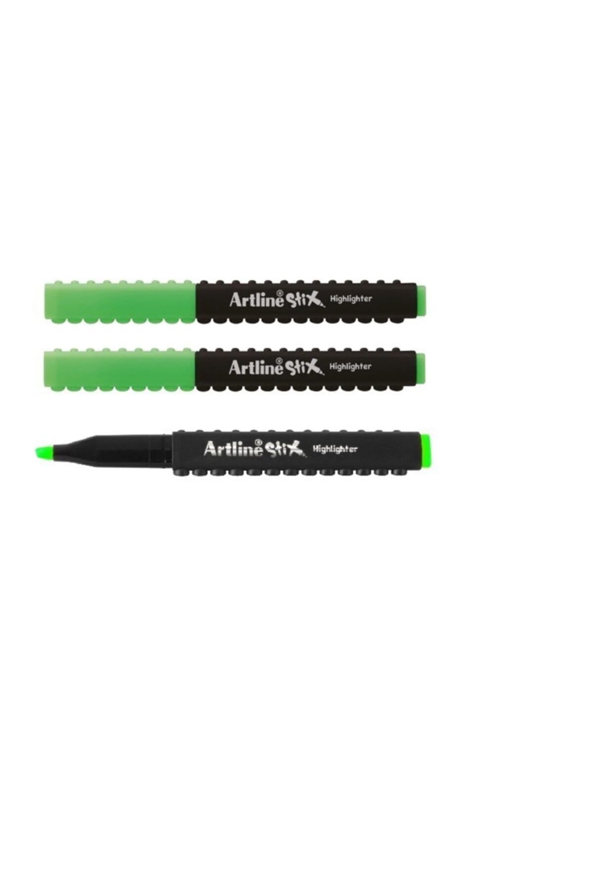 artline Stix Highlighter Fosforlu Yeşil 3 Adet