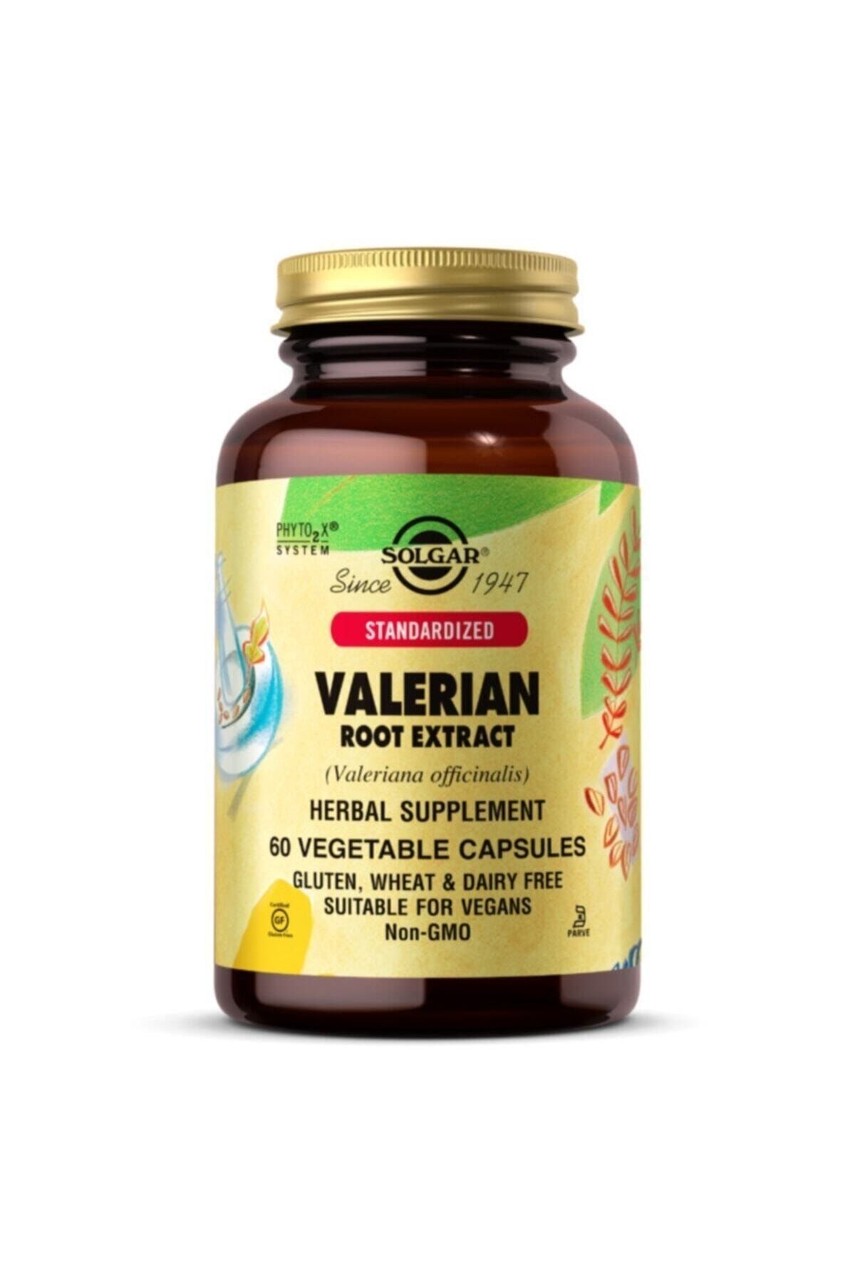 Solgar Valerian Root Kedi Otu Extract 60 Kapsül