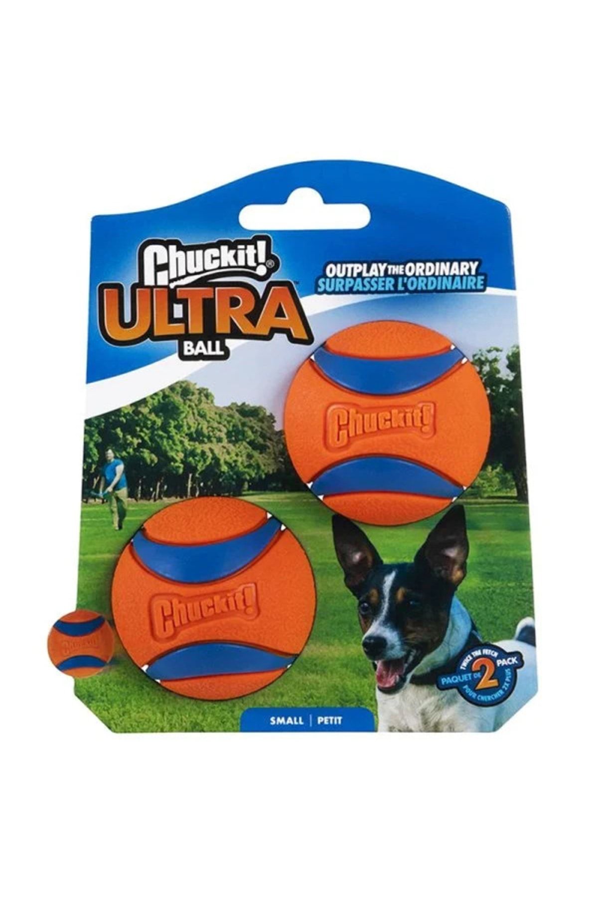 ! Ultra Ball 2'li Köpek Oyun Topu (küçük Boy)_0