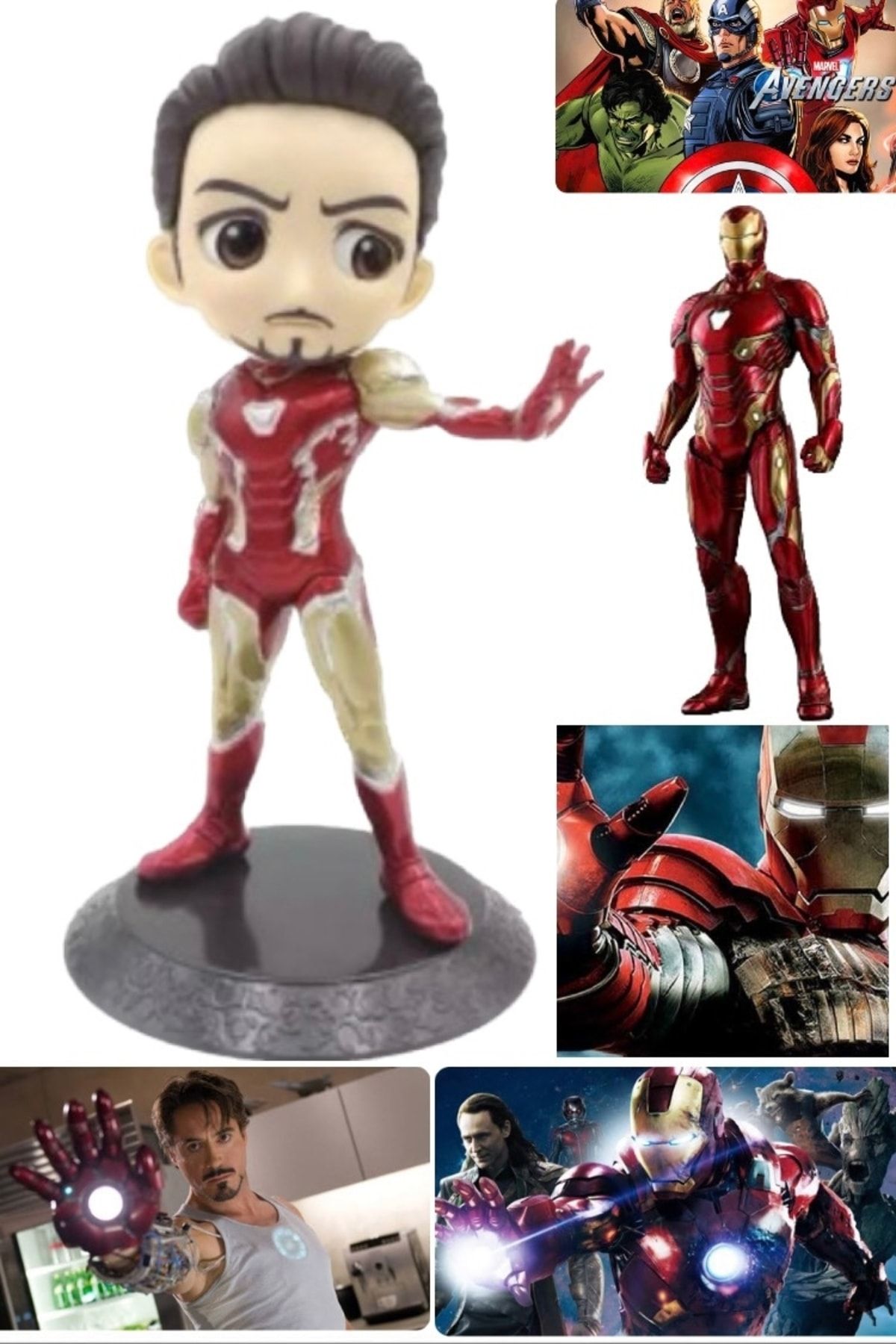 Utelips Iron Man Demir Adam Film Karakteri Büyük Boy Figür Yeni Nesil Anime Karakter Heykel Pvc Koleksiyon