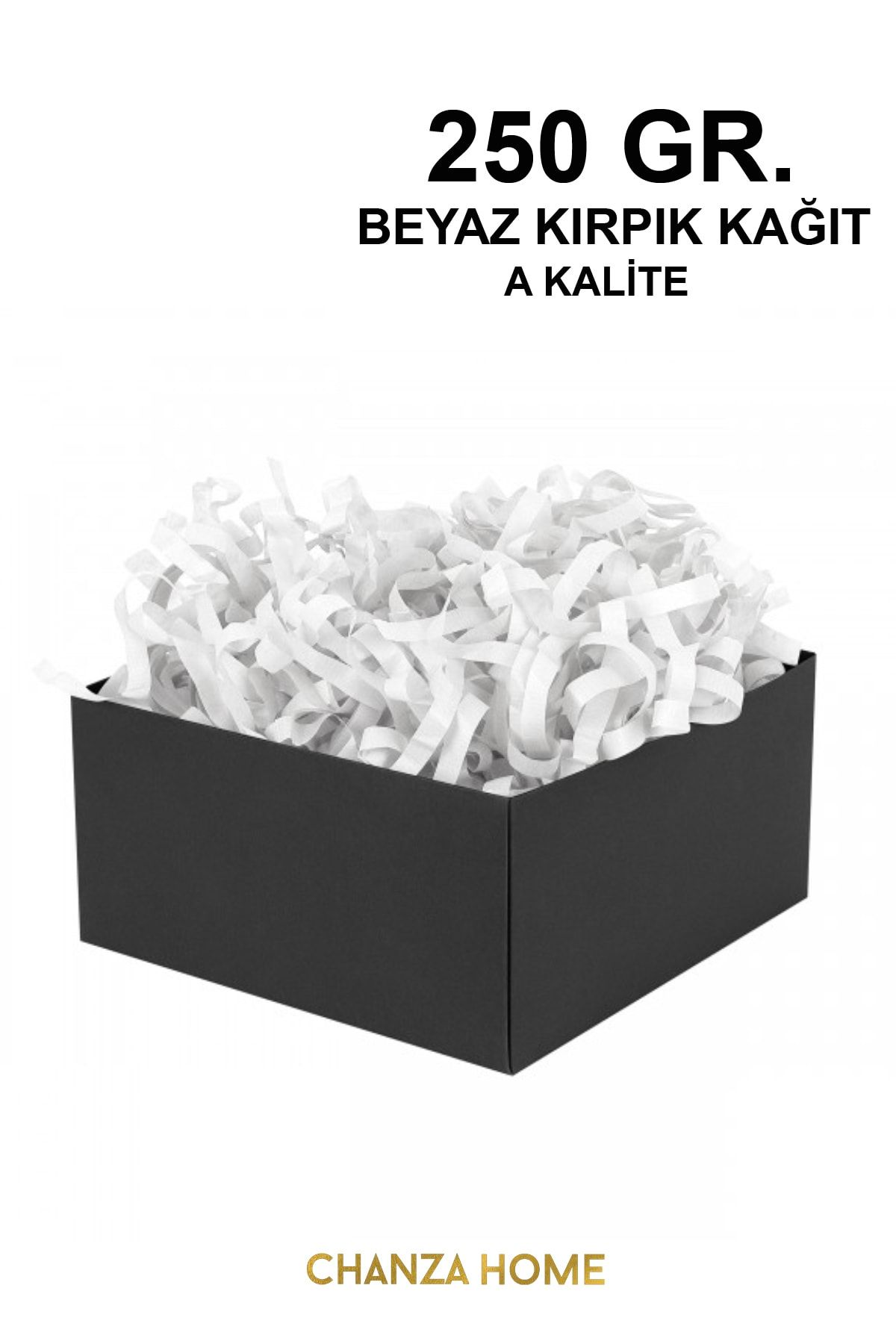 CHANZA HOME 250 gram A Kalite Kırık Beyaz Kırpık Kağıt Hediye Kutusu Ekru Kağıt Dolgu Malzemesi