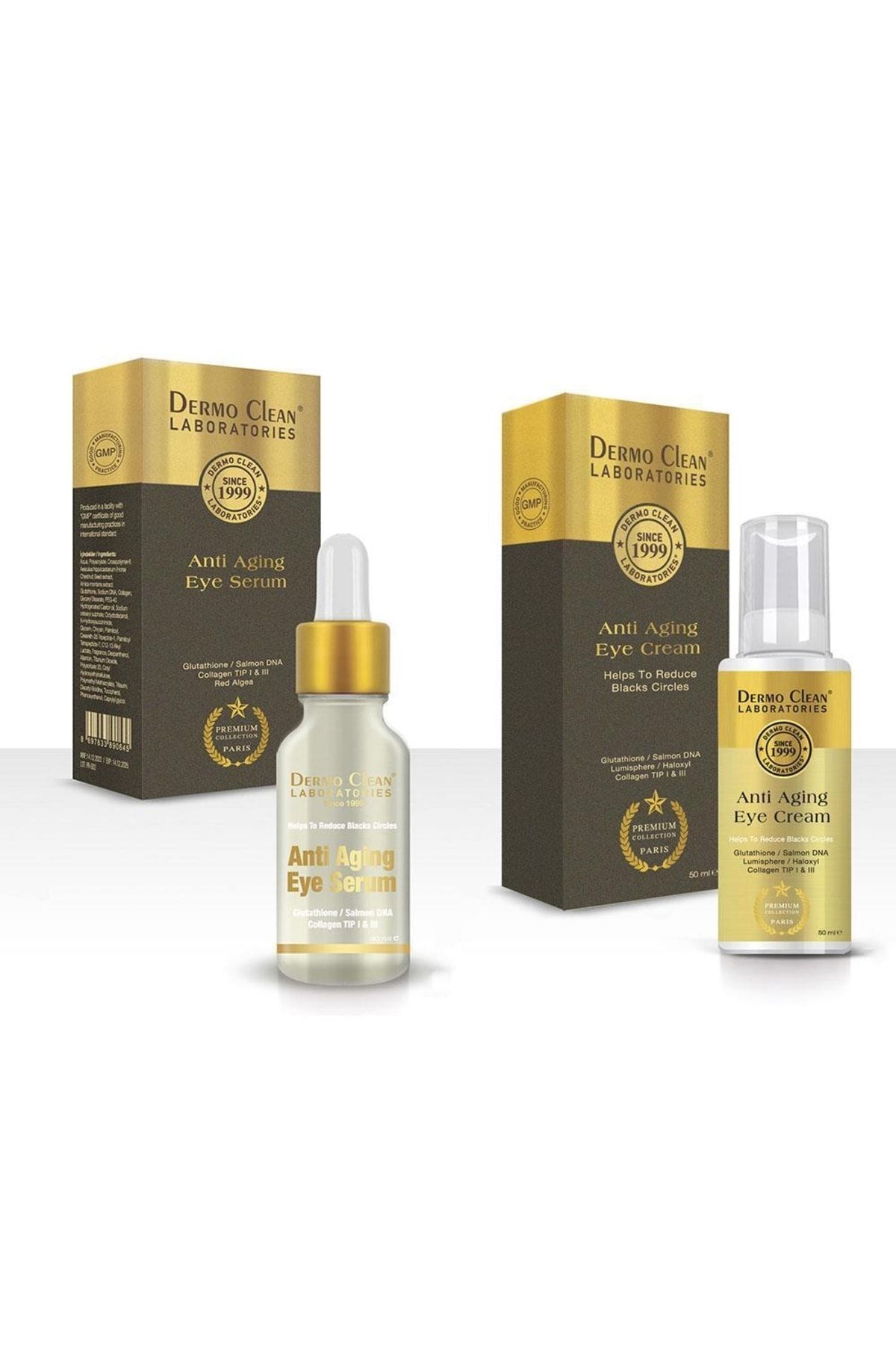 Dermo Clean Premium Collection Anti Aging Eye Krem ve Eye Serum Seti