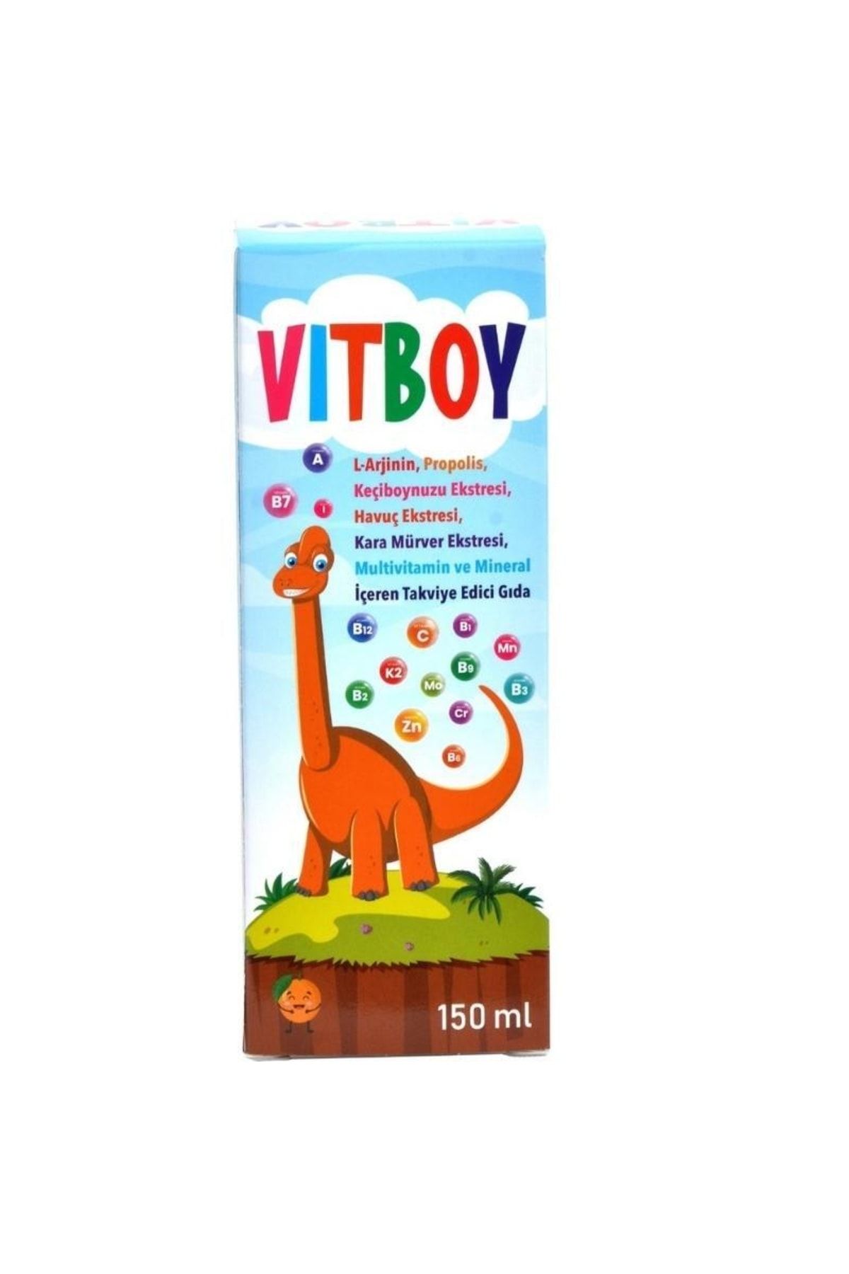 Vitboy Iştah Arttırımına Ve Boy Uzamasına Yardımcı Takviye Edici Gıda 150 Ml Şurup