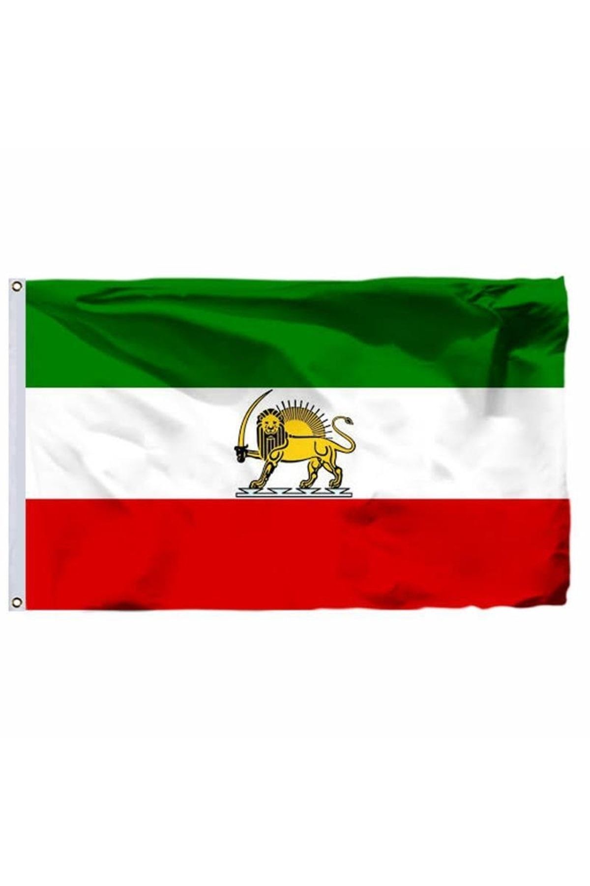 ZC Bayrak Aslan Güneş Iran Milli Gönder Bayrağı Raşel Kumaş Dijital Baskı 70x105