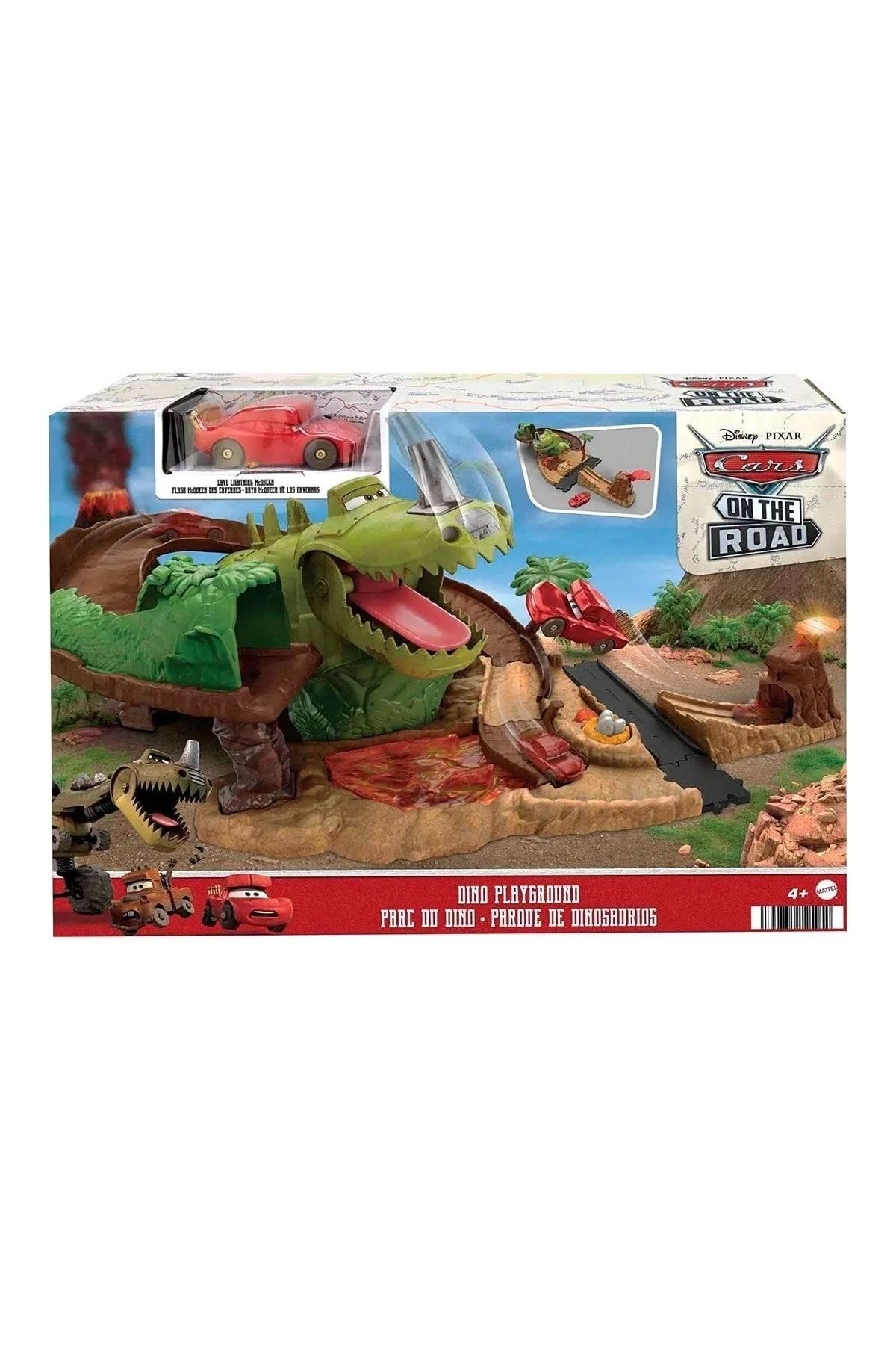 Mattel Cars Dinozor Oyun Parkı Hmd74 Dinazordan Kaçan Şimşek Mcqueen Oyun Seti