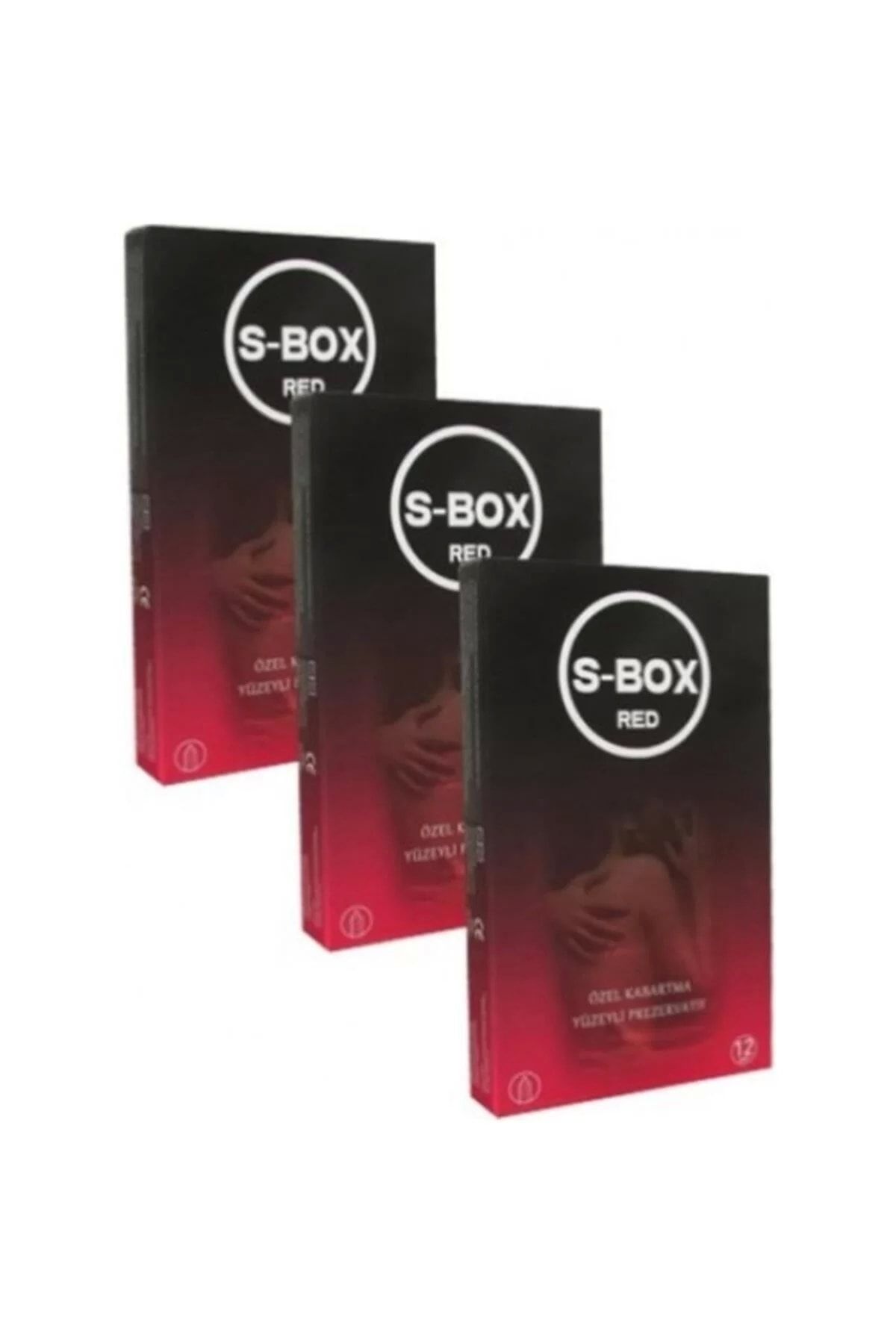 S-Box Red Benekli Prezervatif 3x12'li Paket