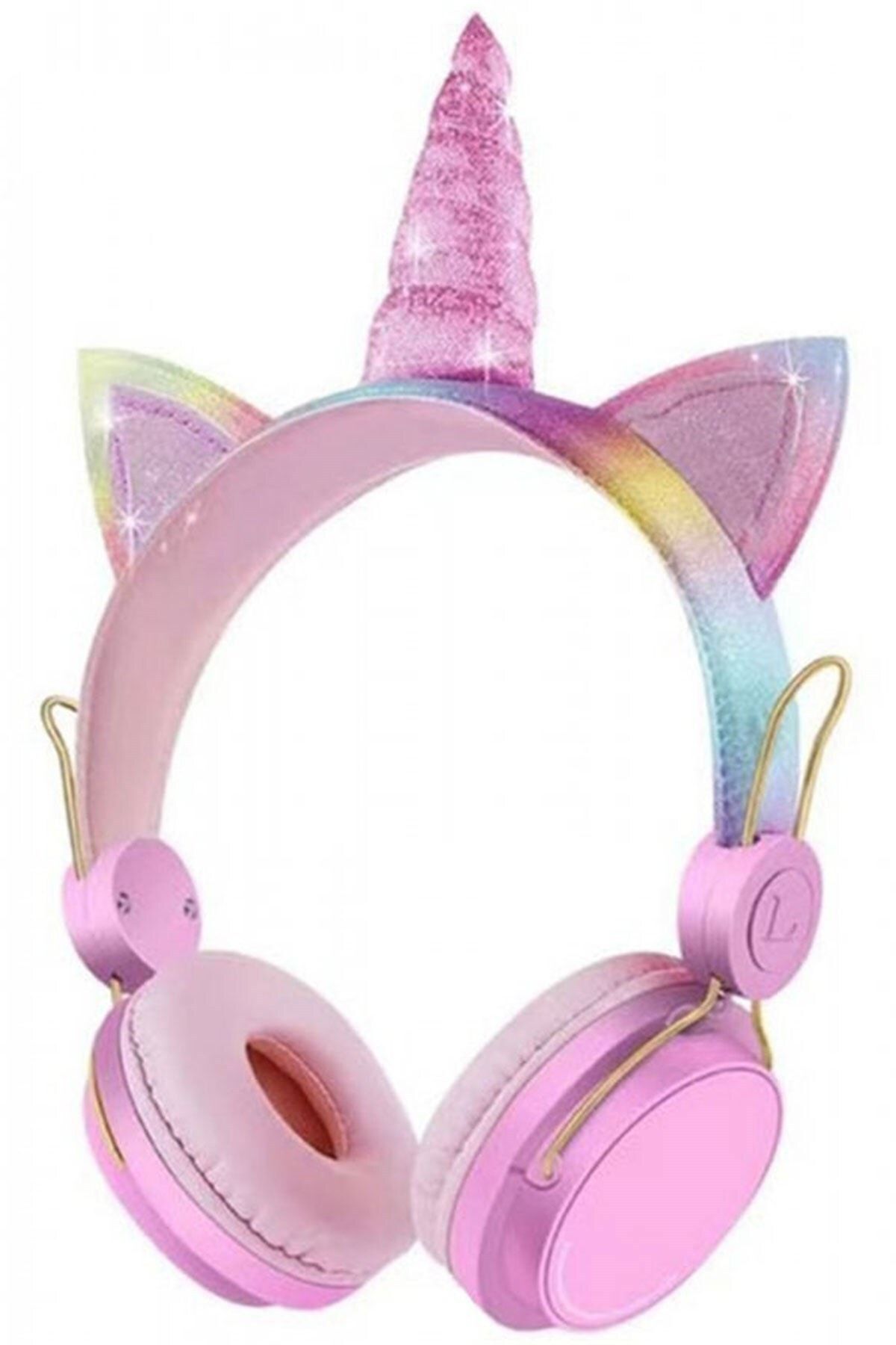 pazariz Yeni Nesil Kablosuz Sevimli Unicorn Kız Çocuk Kulaklığı Wirelles Bluetooth Mavi