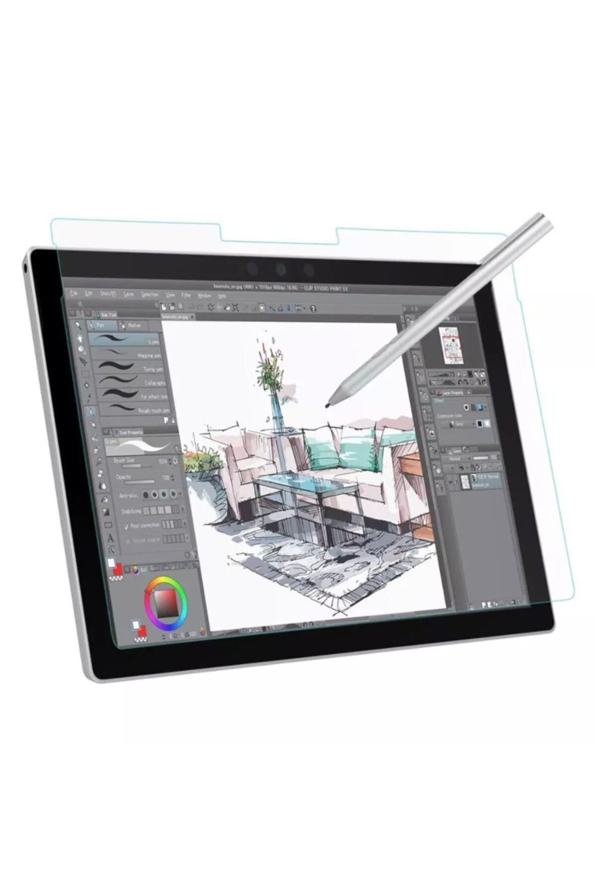 Fibaks Apple Ipad 10. Nesil 10.9 2022 Ekran Koruyucu Kağıt Hisli Özel Çizim Paperlike Mat Nano Ekran Koruma