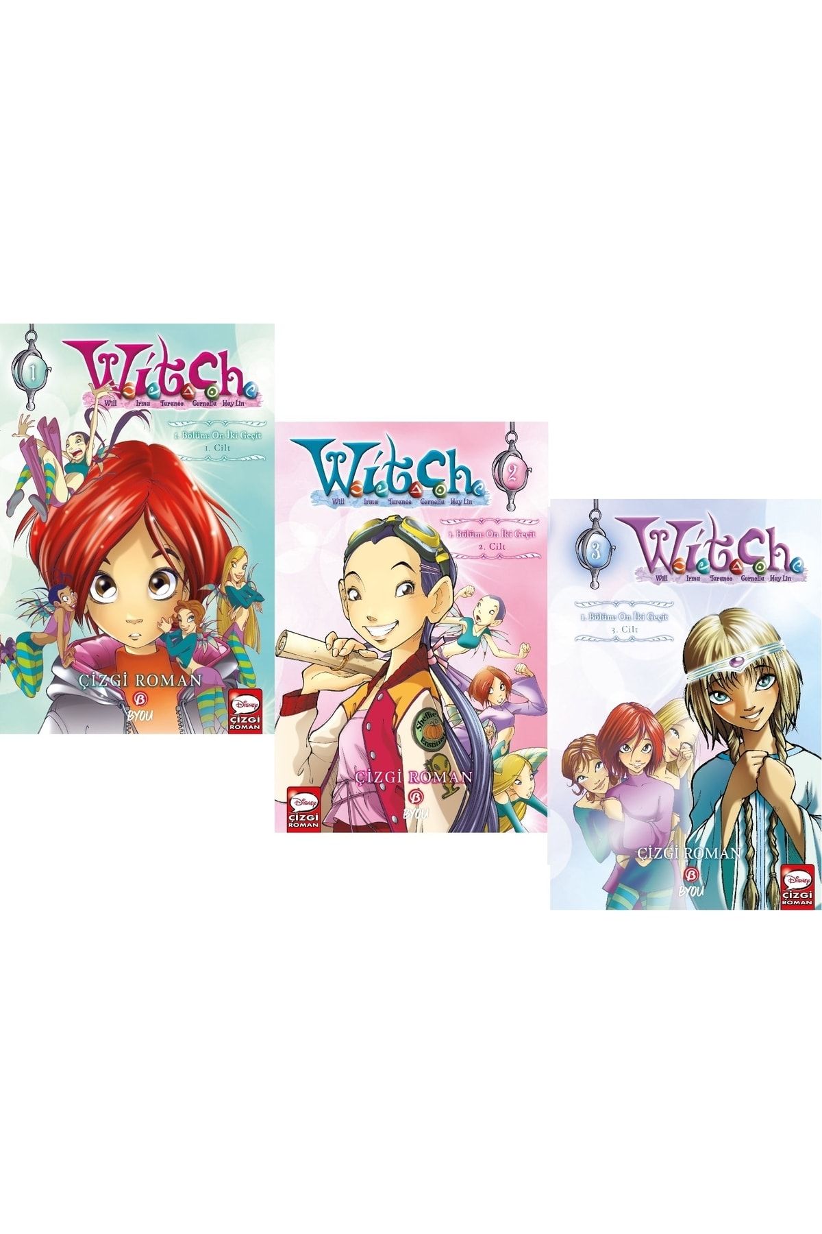 Beta Yayınları Disney Manga W.i.t.c.h 1.bölüm : On Iki Geçit / 3 Kitap Set