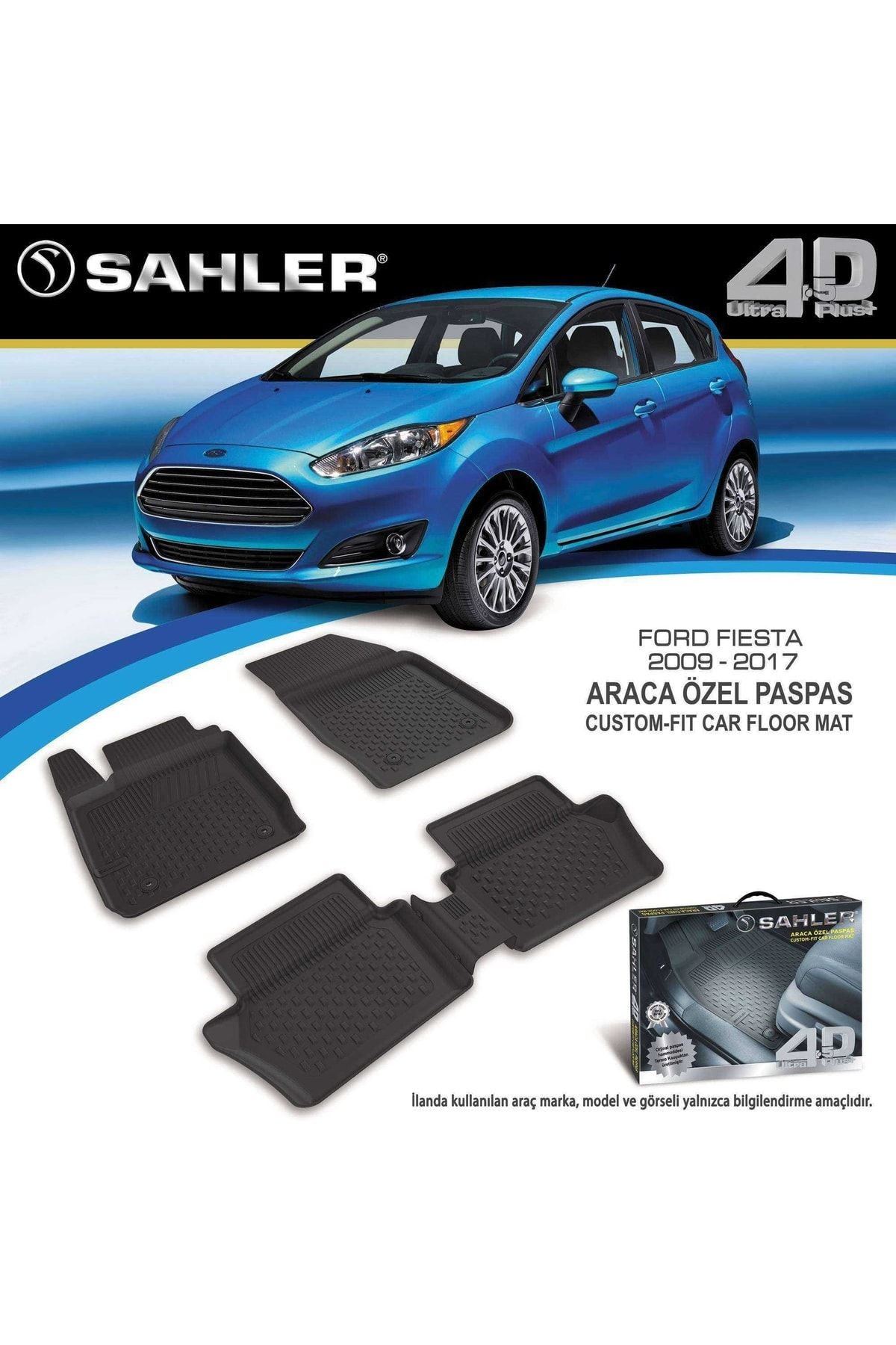 Sahler Ford Fiesta Paspas 4.5d Havuzlu 2009-2015 Arası