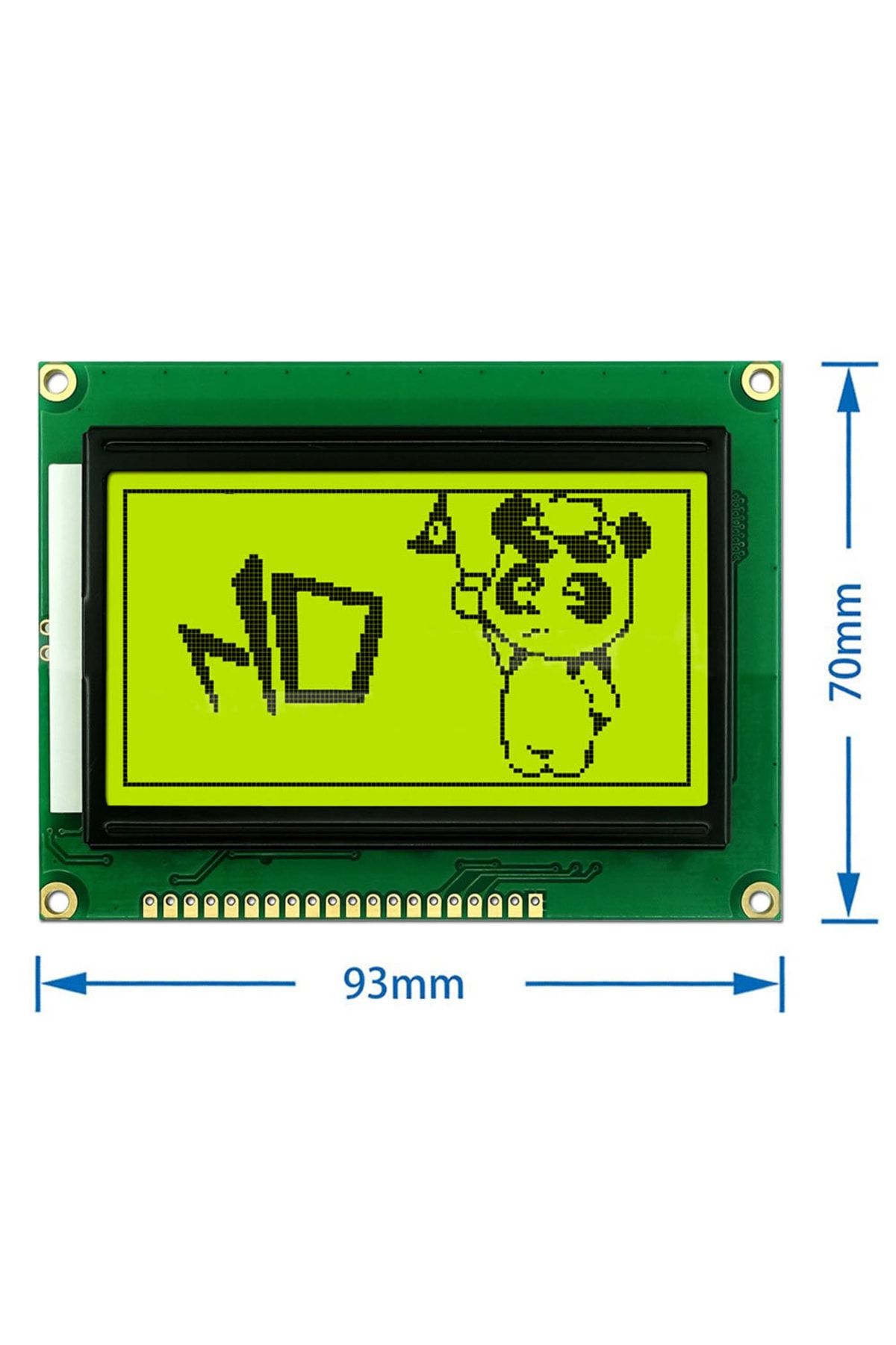 Genel Markalar 2.9 Inch 12864b V2.0 Yeşil Glcd Modül Spi 5v 128x64 Pixel Grafik Lcd Display Ekran
