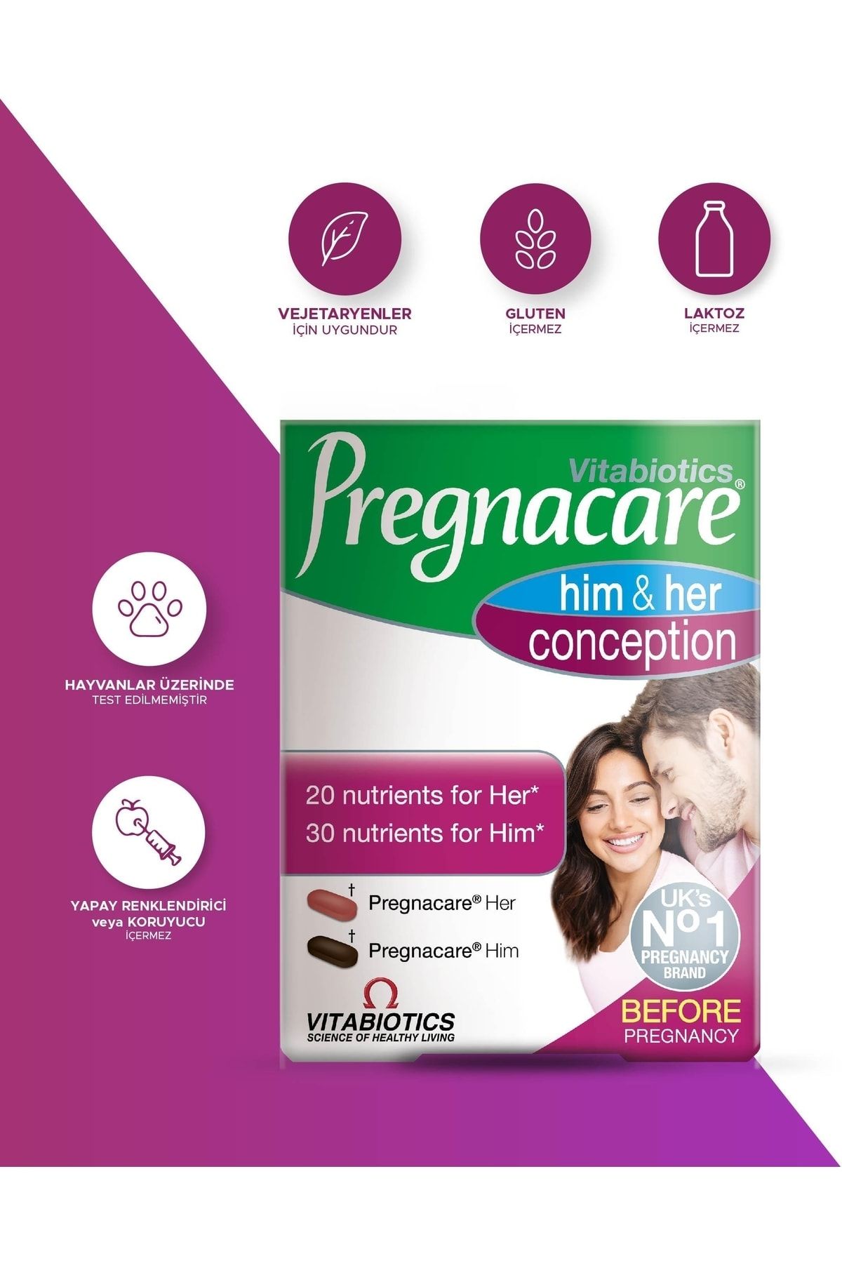 Pregnacare Him & Her Conception 60 Tablet