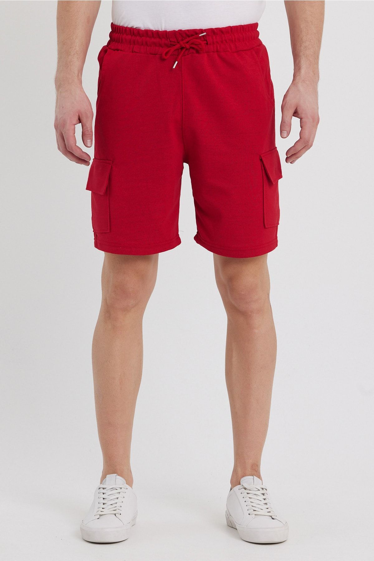 Rodi Jeans Rodi Kırmızı Kargo Cep Penye Renkli Kapri Şort Ty21ye130150