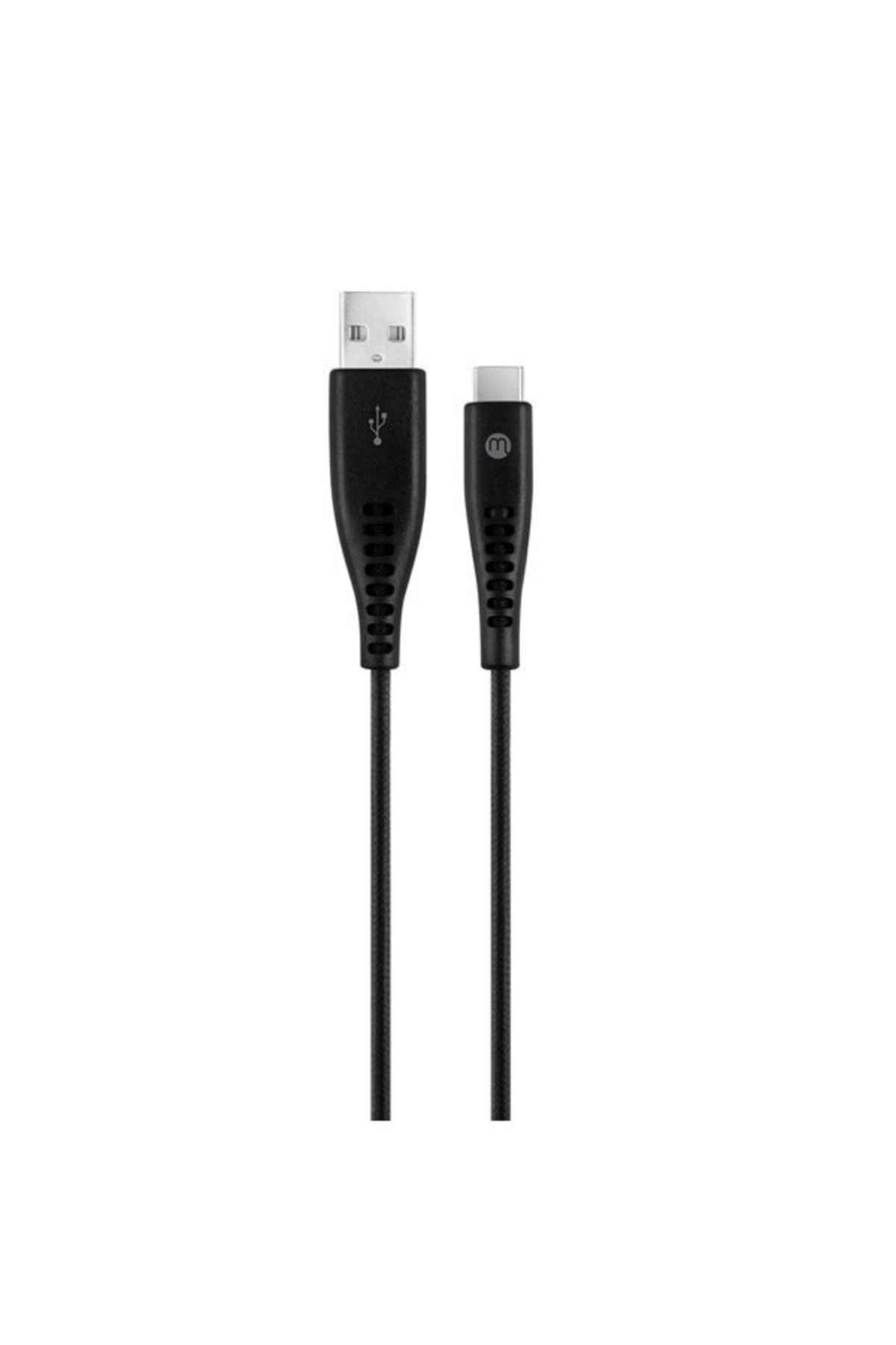 Mojue Ekstra Dayanıklı ve Uzun 300cm USB-A-USB-C 2A 480Mbps Veri Transfer Hızlı Şarj Kablosu