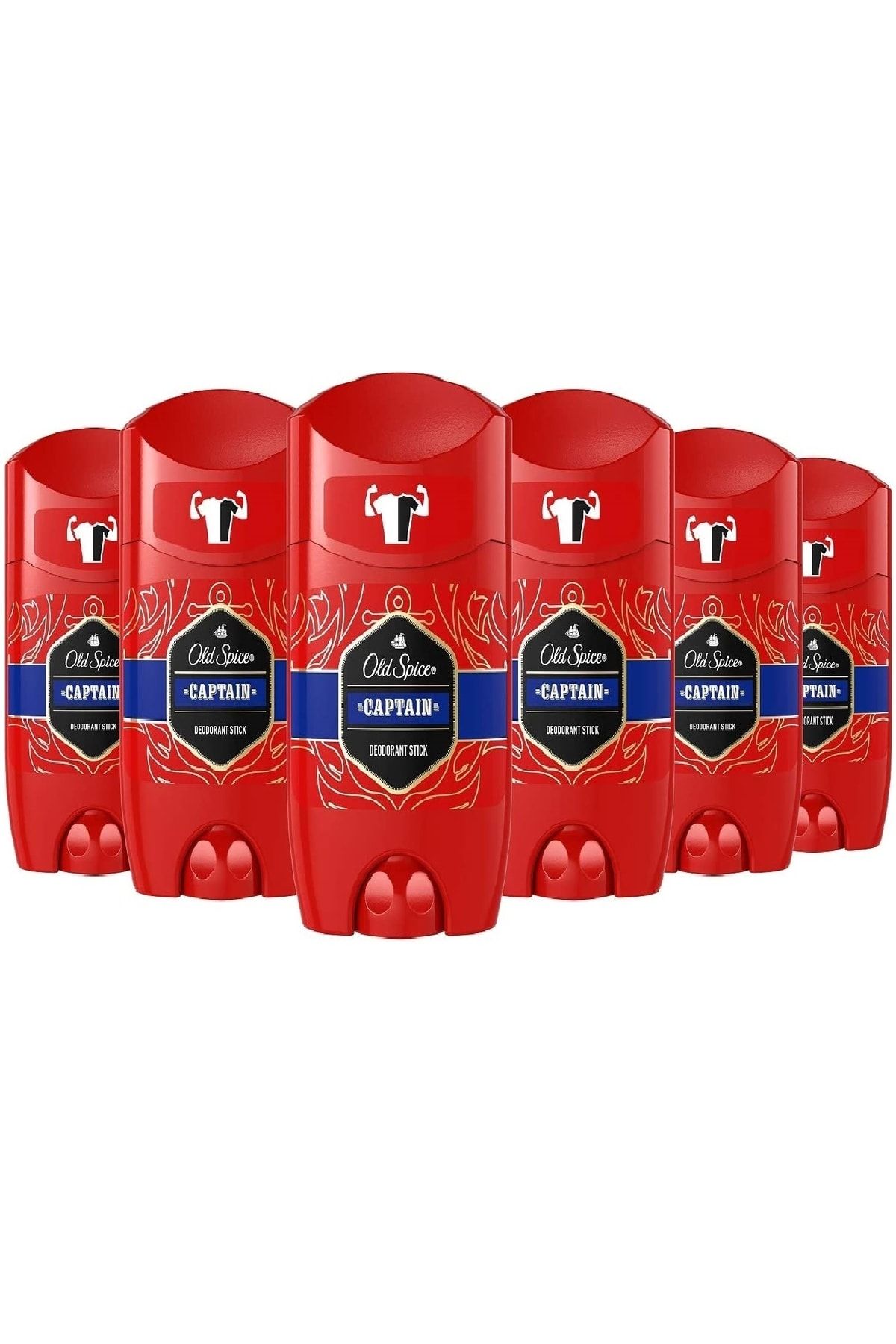 Old Spice Erkek Captain Büyük Boy Stick 85 Ml X 6 Adet