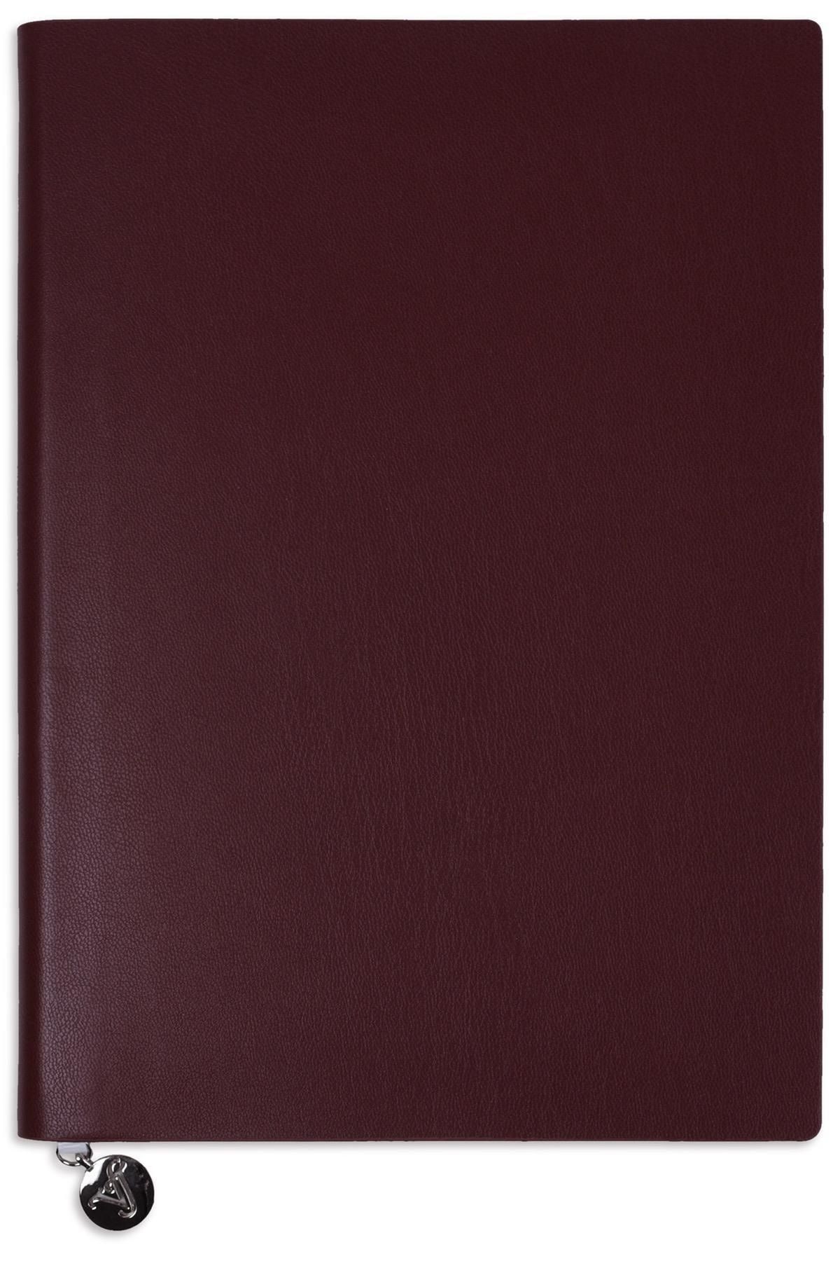 Victoria's Journals Smyth Flexy Classic Esnek Kapak Vegan Deri Bordo 192 Sayfa A5 80gr. Çizgili Defter