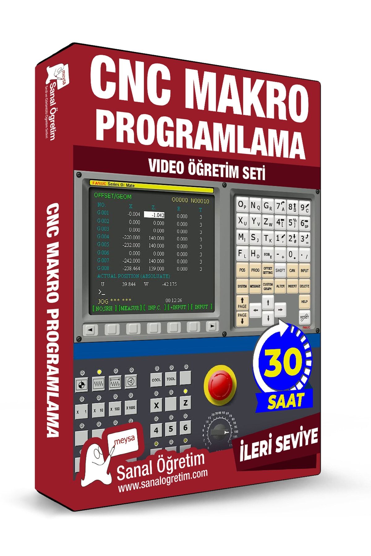 Sanal Öğretim Cnc Makro Programlama Video Ders Eğitim Seti