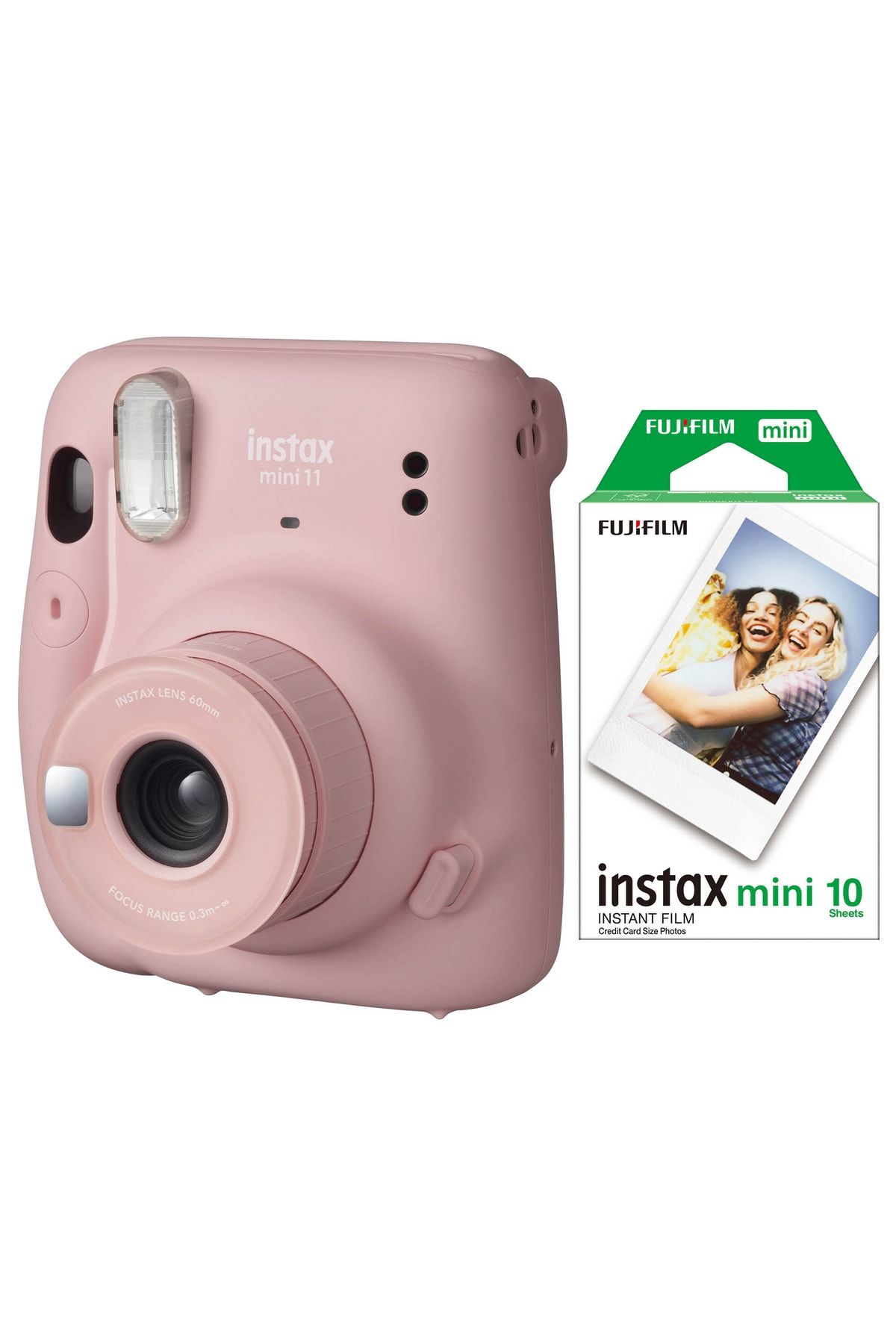 Fujifilm instax mini 11 Pembe Fotoğraf Makinesi 10lu Film